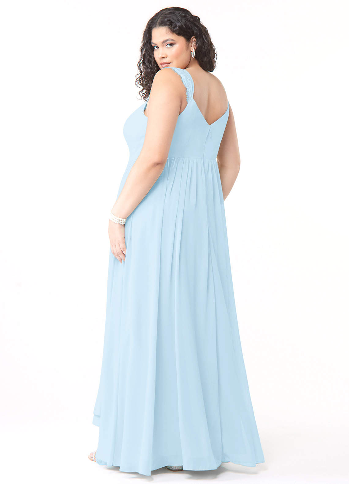 Azazie Cleobella Sky Blue Bridesmaid Dresses | Azazie