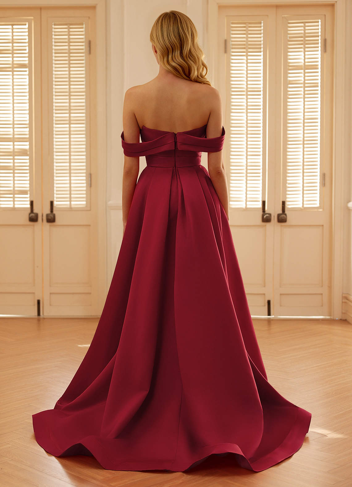 Seraphinaie Burgundy A-line Prom Dress Prom and Homecoming Dresses | Azazie  AU