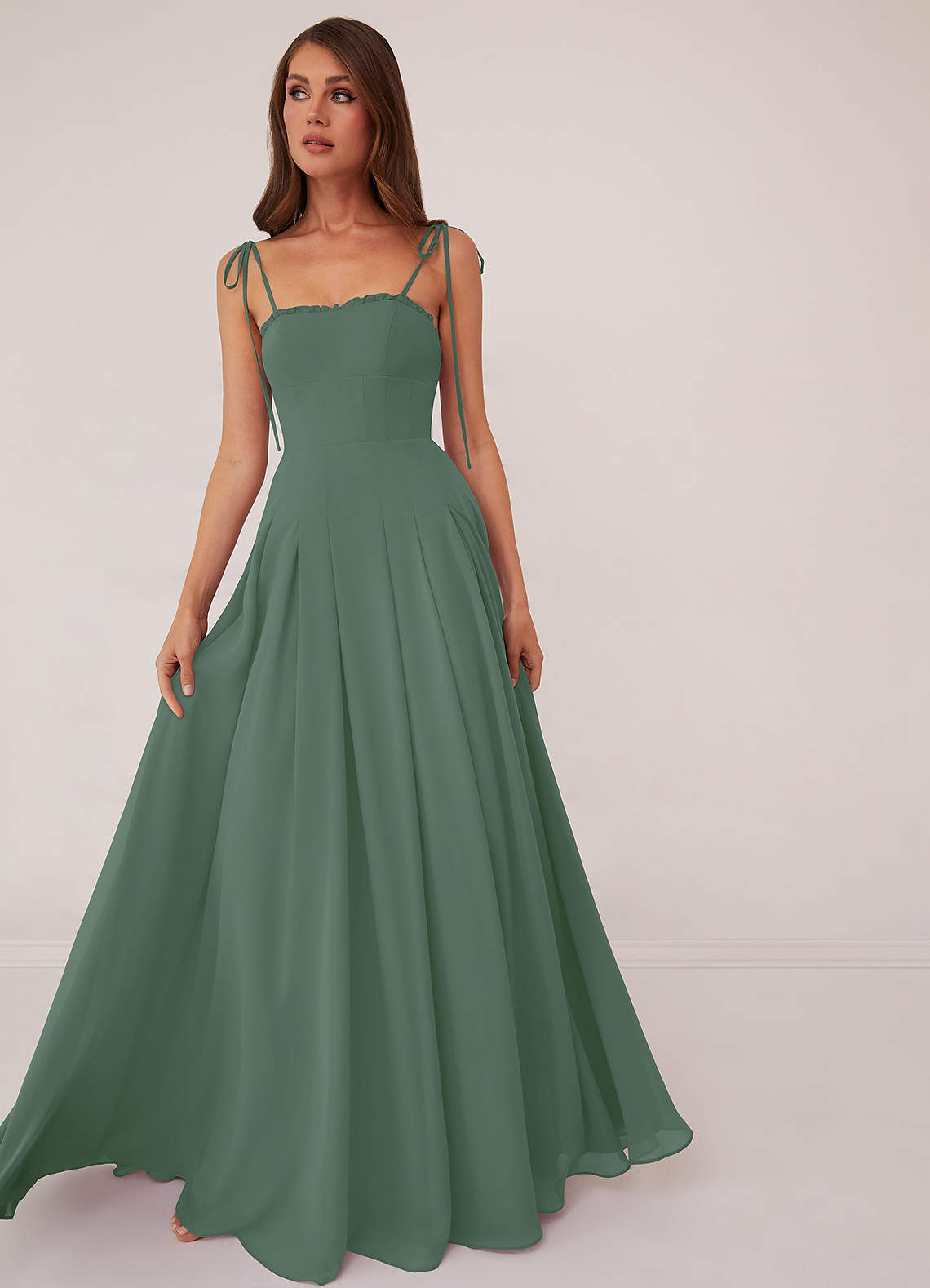 Eucalyptus Barbie™ AZAZIE 1014 Bridesmaid Dresses | Azazie