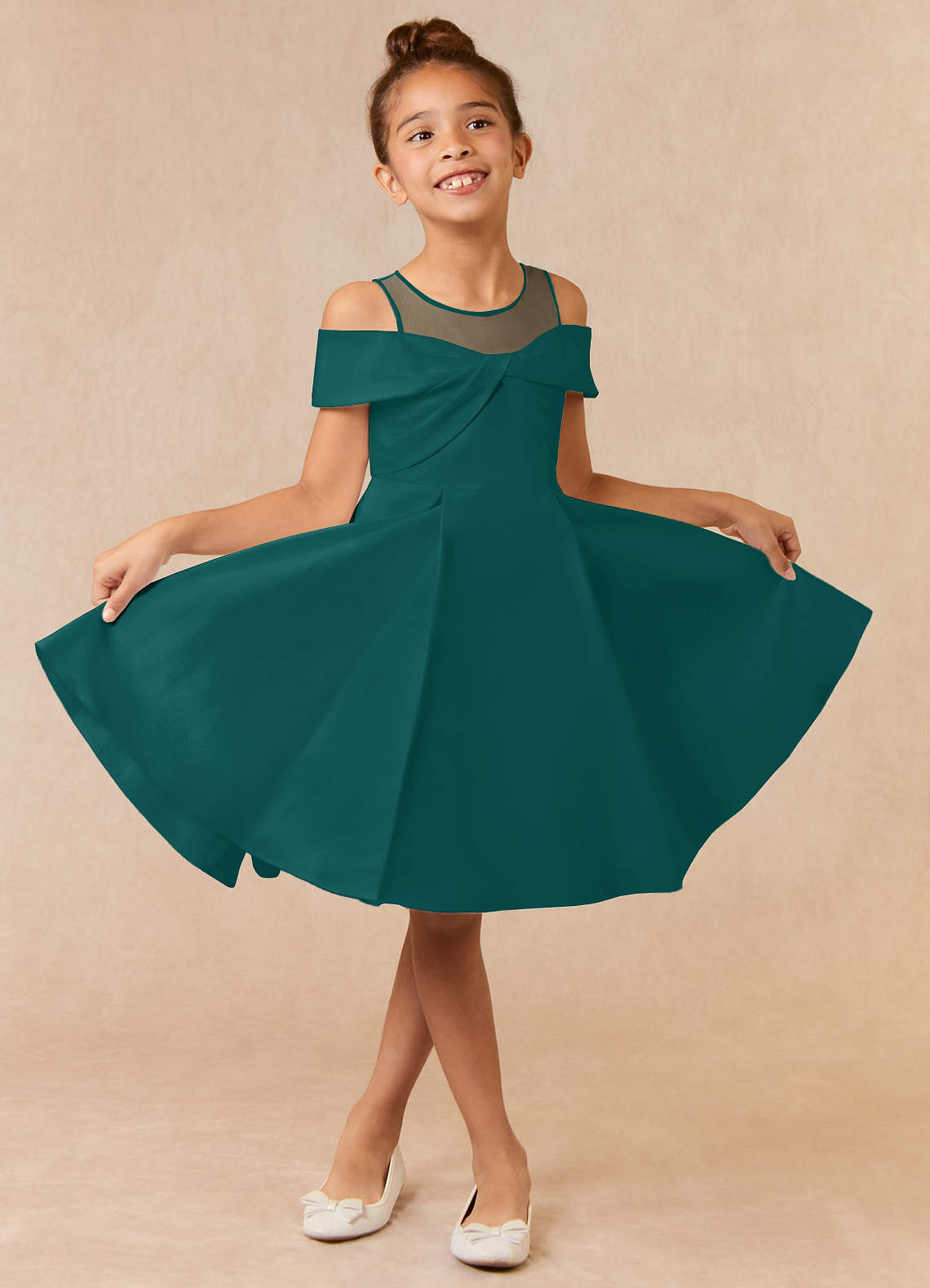 Peacock Flower Girl Dresses