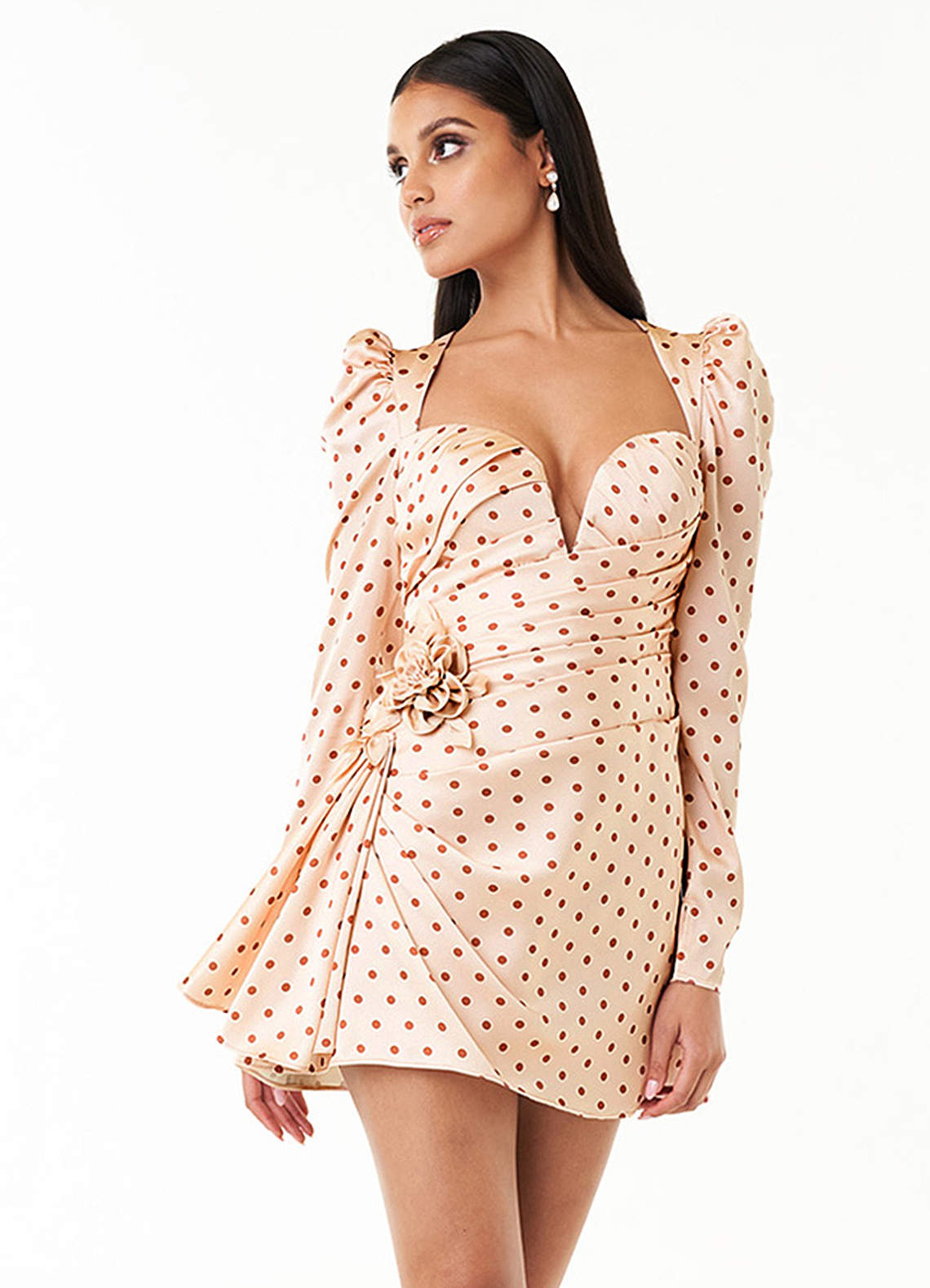 Burberry★素敵！Silk Ruffled Polka Dot Dress Rent Buy Burberry Ruffled Polka Dot Silk Chiffon Dress | MY