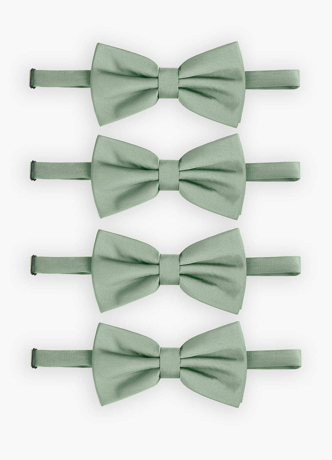 Adjustable Stretch Satin Bow Tie – 4-Piece Set | Azazie