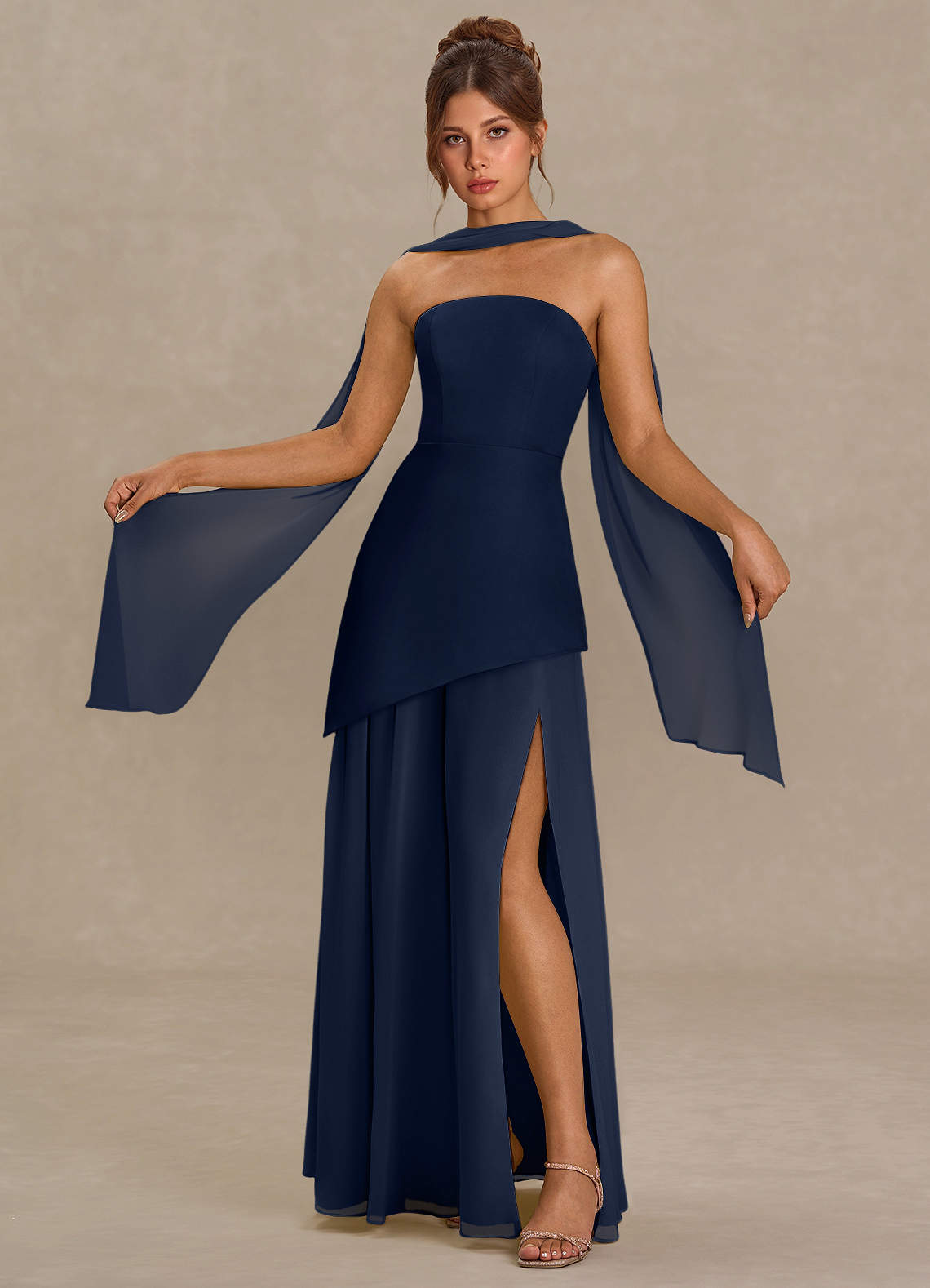 Alma Navy Two-Piece Sets | Azazie CA
