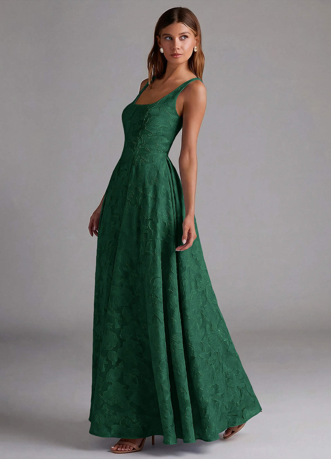 dark green floral bridesmaid dress Azazie Amalie color_SADDLE=Tan Paterson Black 10 Drawer Size:14R this dress will be