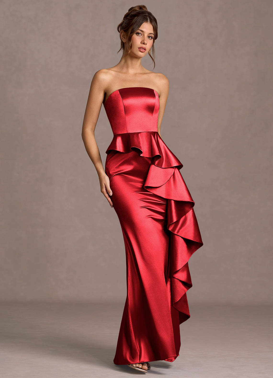 Nerissa Cherry Red Maxi Dress image1