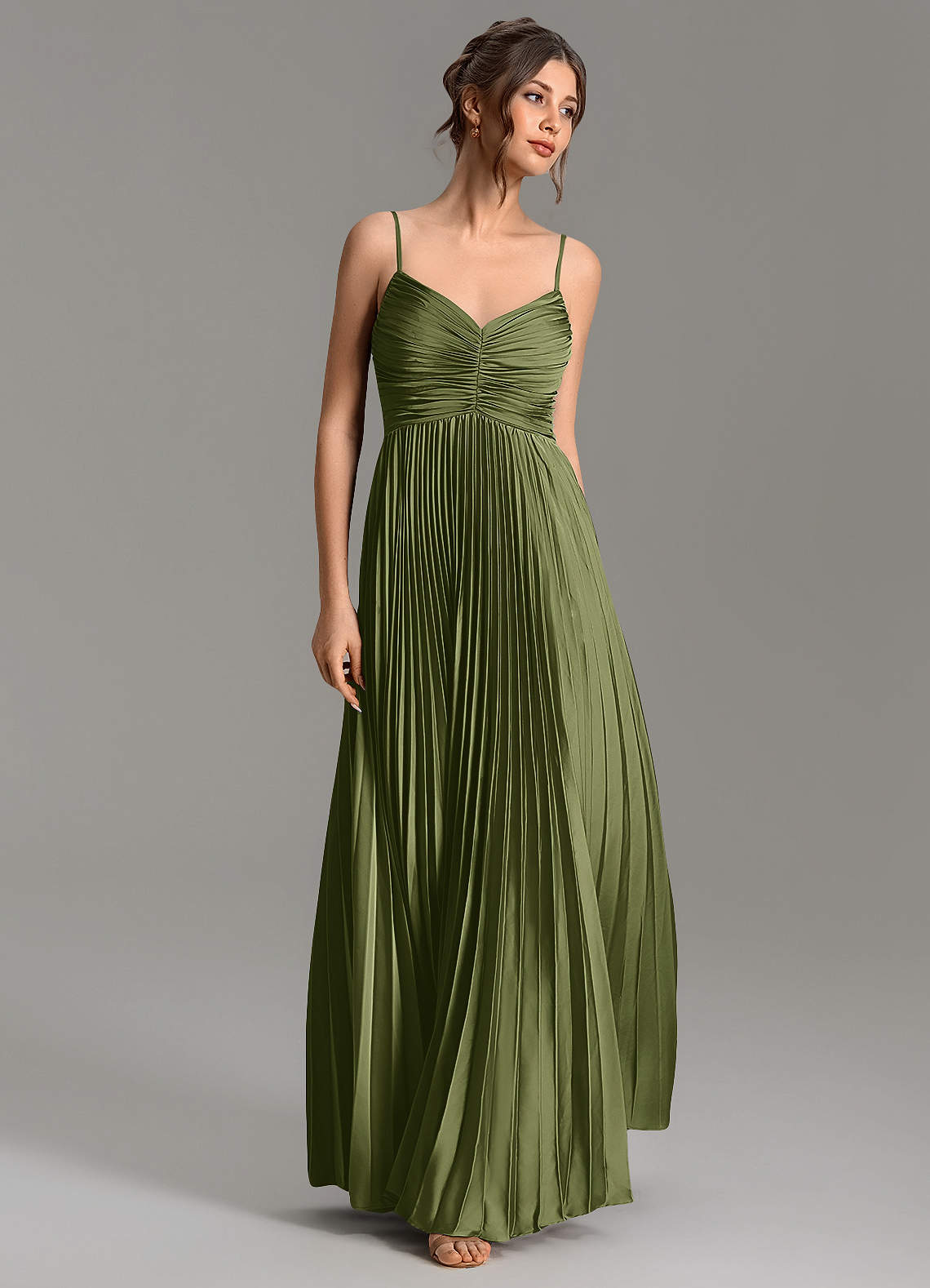 azazie blake bridesmaid dress A-line V-neck Short Sleeves line skirt paired with Color:Lavender Purple Web Collection: Classic Christmas