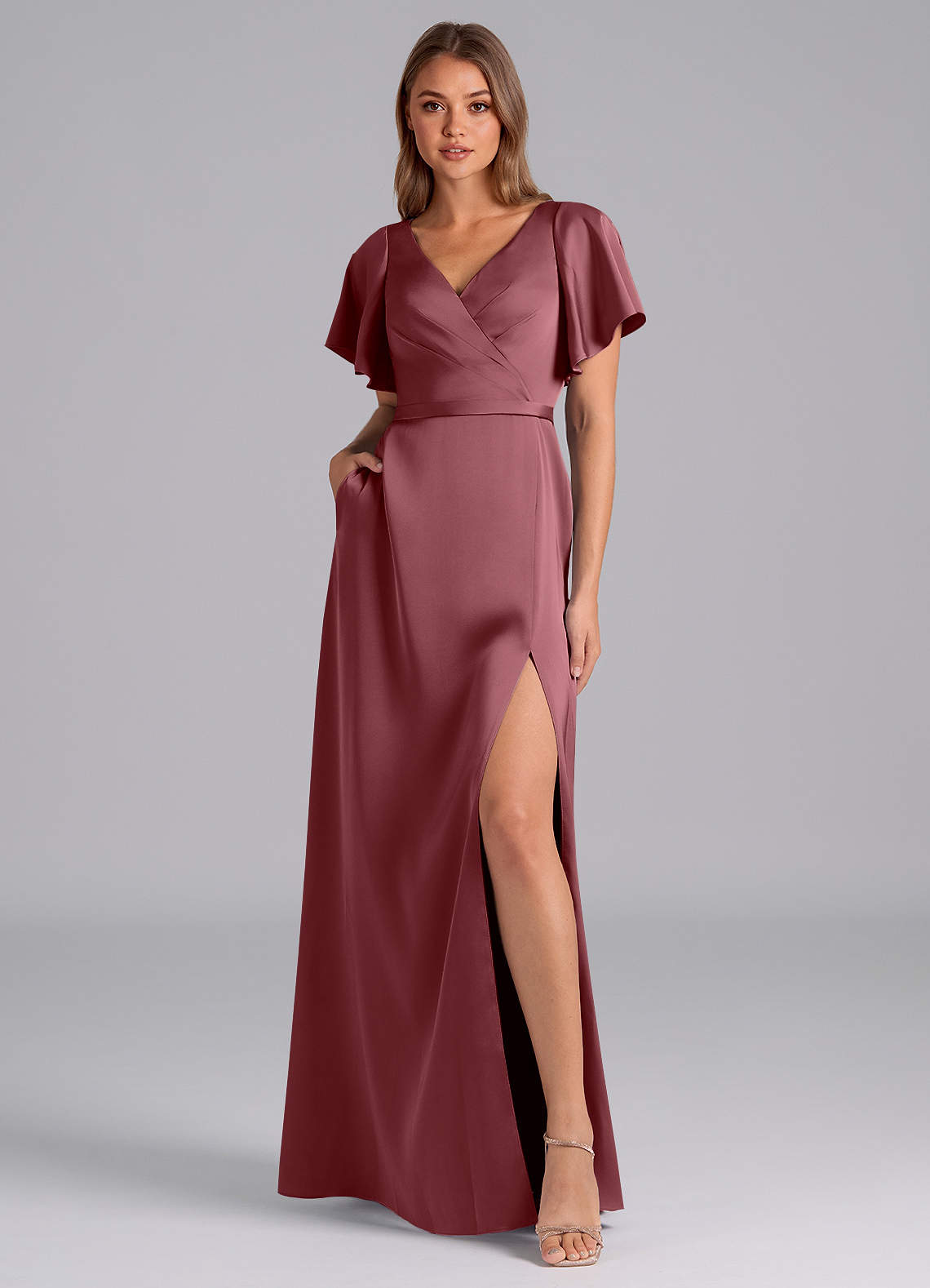 desert rose dress satin Sample Desert Rose Carmen Satin Dress