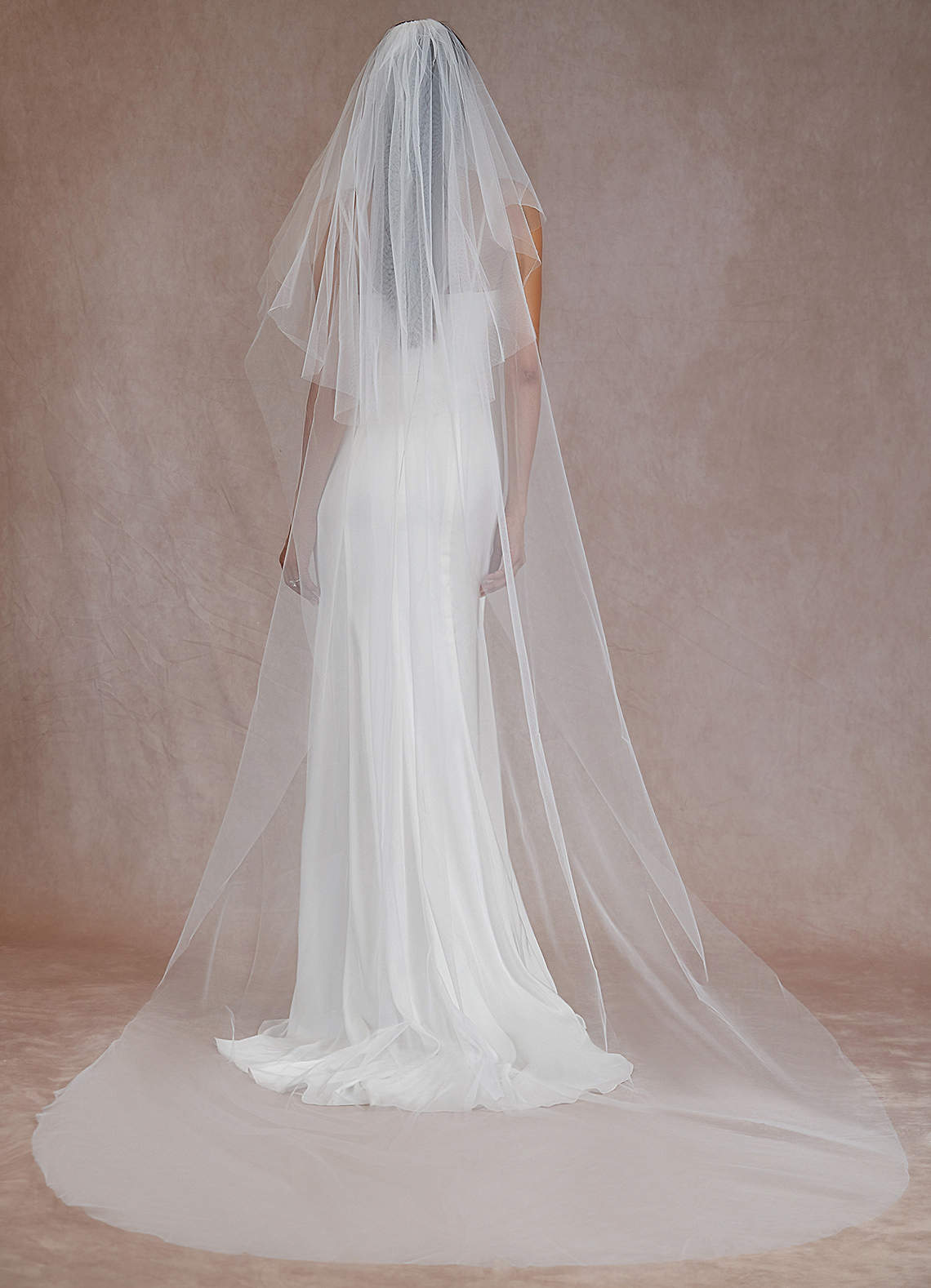 front Valentina Cathedral Veil With Blusher