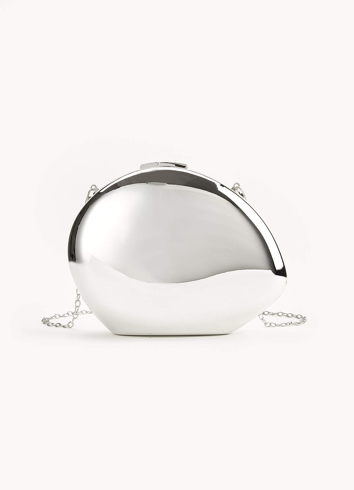 front Metallic Mirror Shoulder Bag