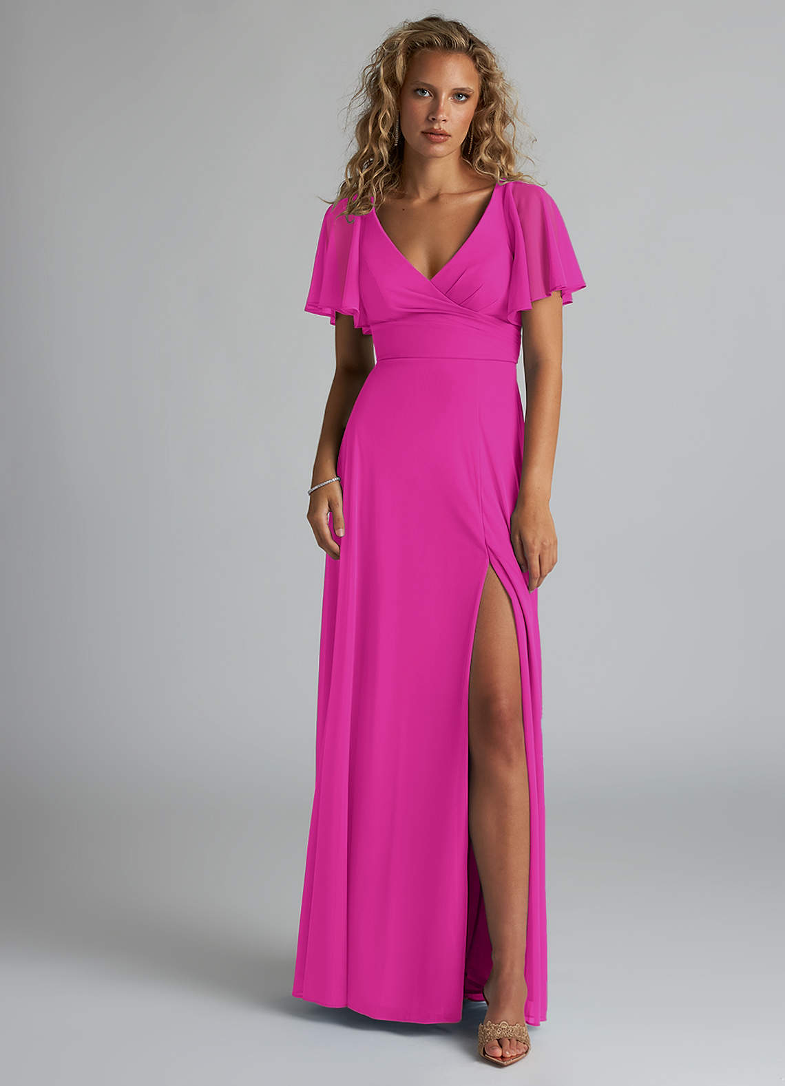 Azazie Induh Ready to Ship Fuchsia Mesh Bridesmaid Dresses | Azazie Azazie Induh Ready to Ship Fuchsia Mesh Bridesmaid Dresses | Azazie
