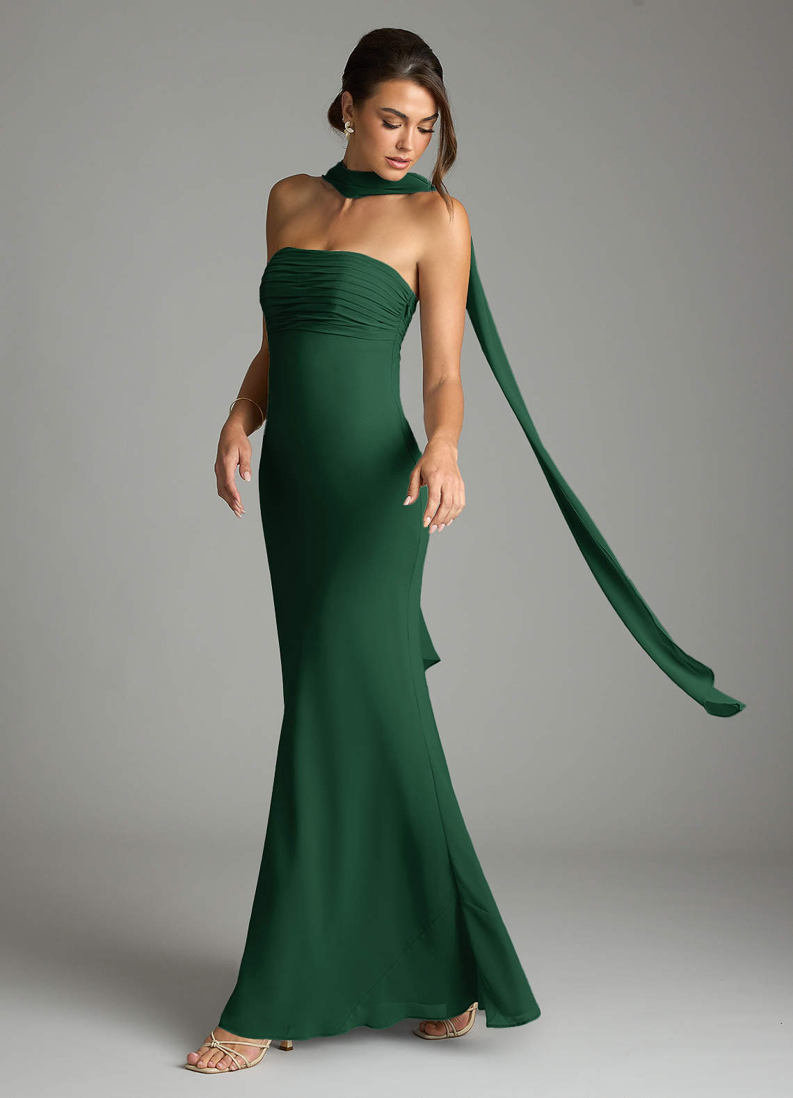 slim fit dress slacks Saylor Green Printed Maxi Dress – Lace & Beads main image 0