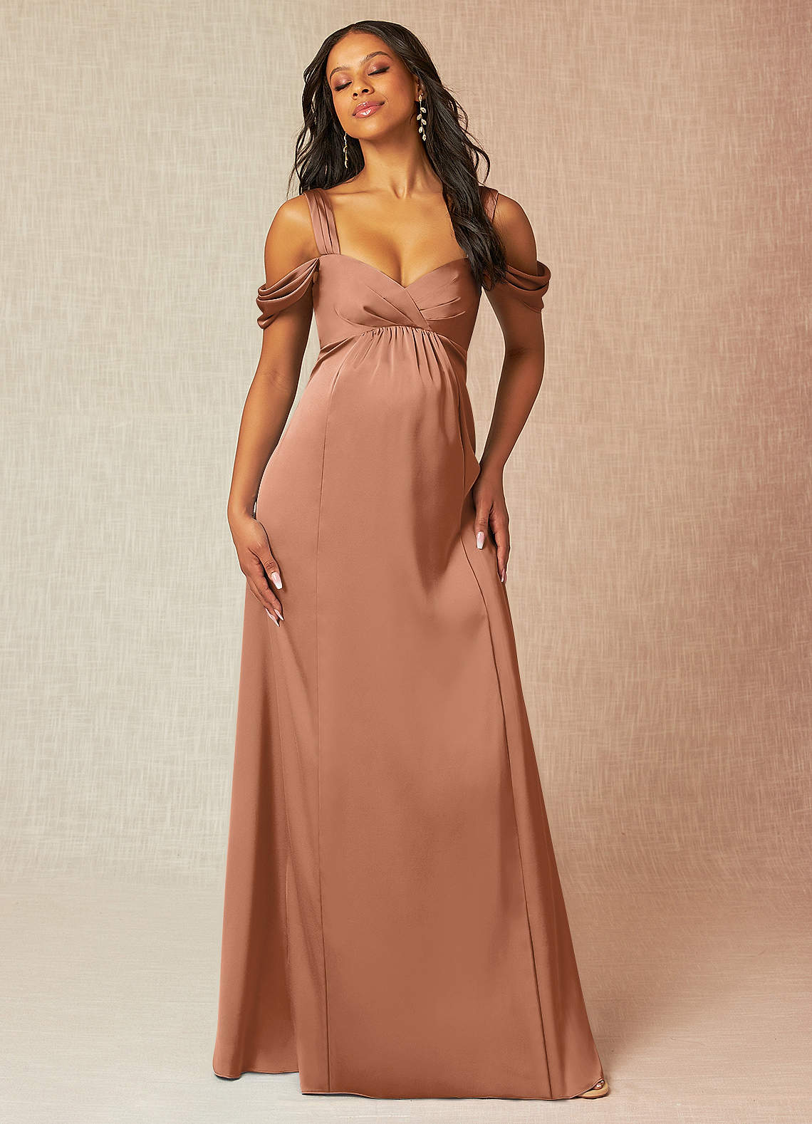 Maternity Bridesmaid Dresses Orange