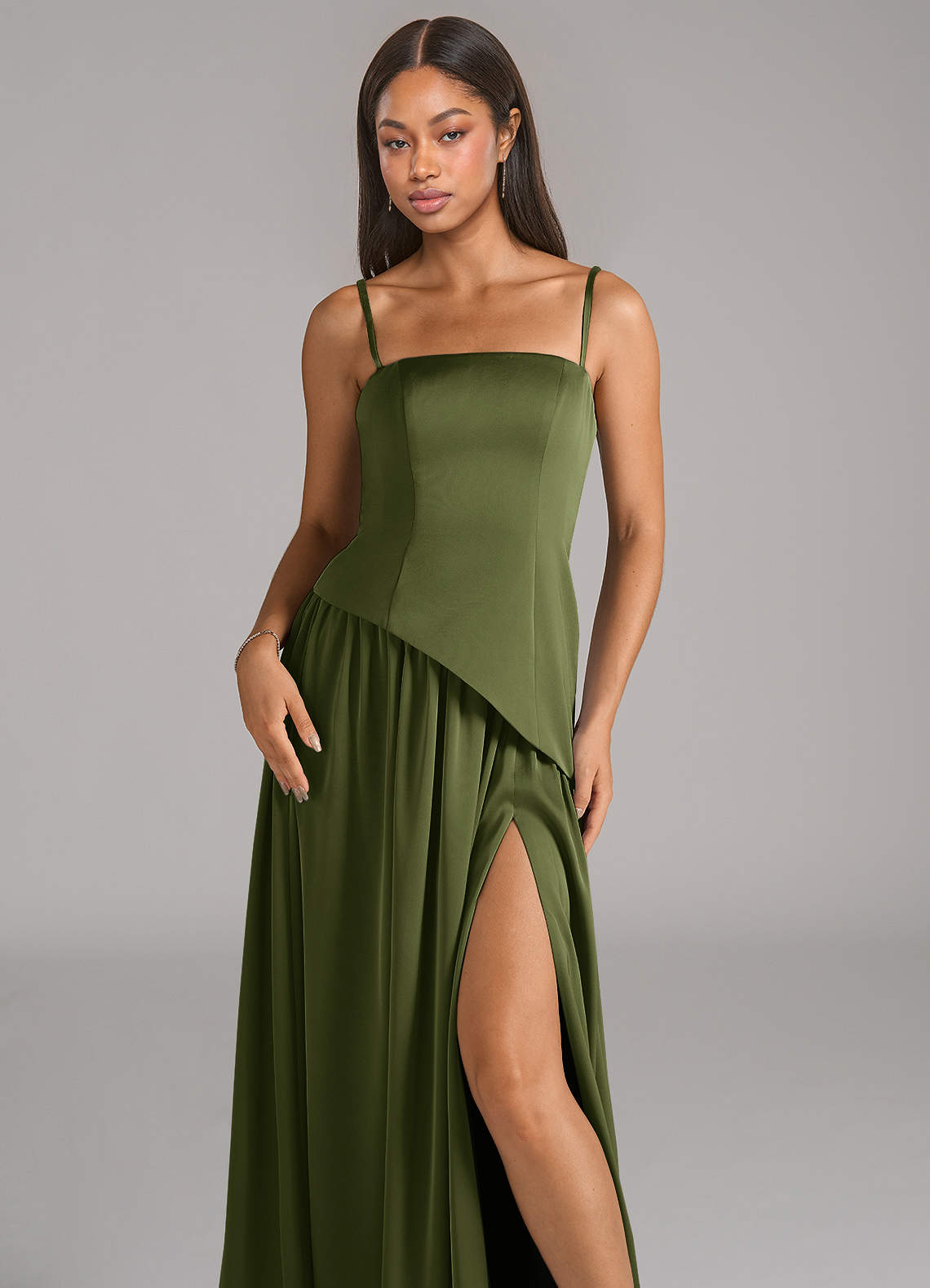 infinity dress olive green Classic Multiway Infinity Dress in Olive Green - Evening Dresses main image 1