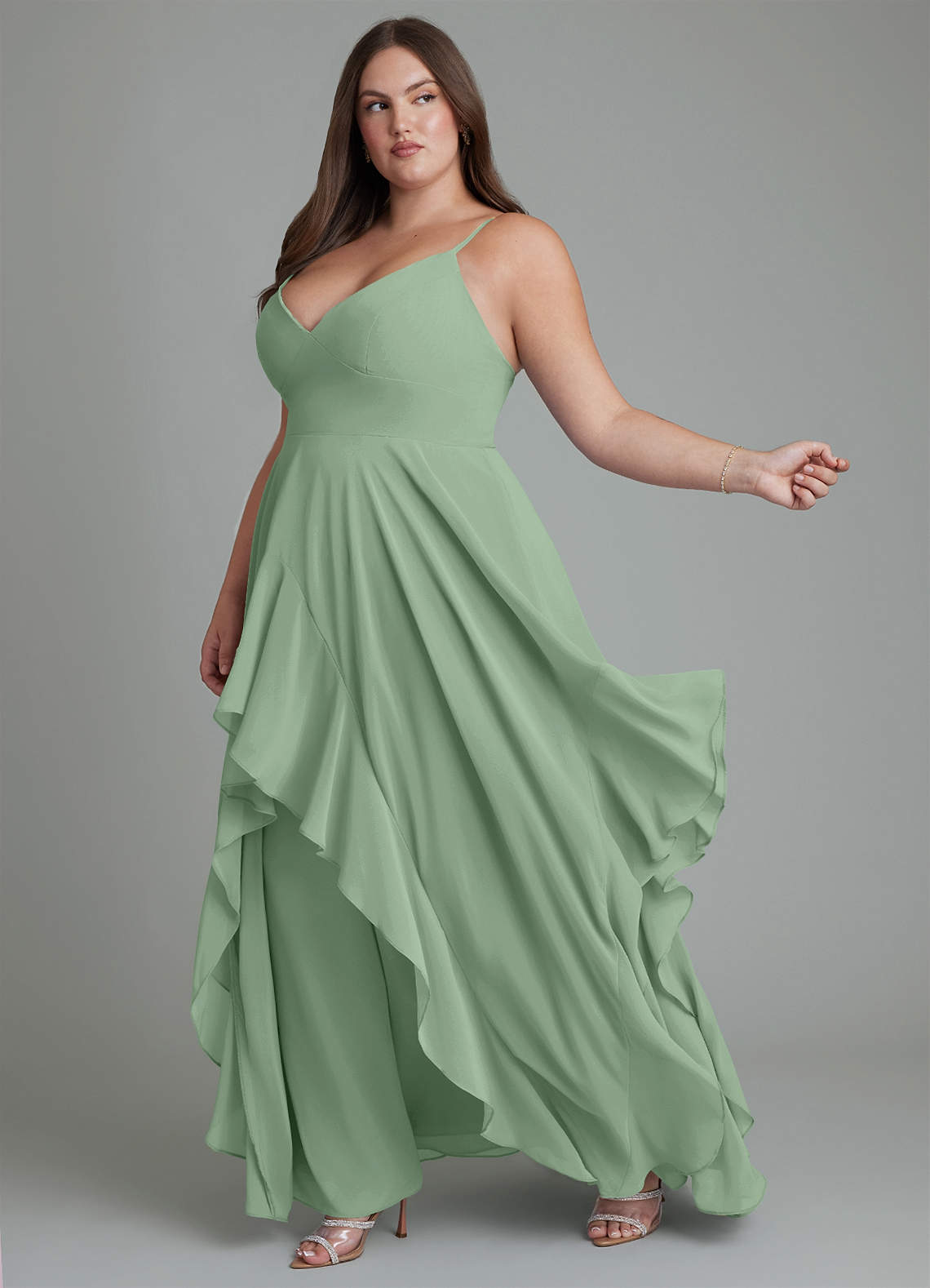 azazie matcha bridesmaid dress A-Line V-Neck Floor-Length Chiffon Dresses Color:Light  Burgundy tie bow finish for brand: Beach Bunny How to Style Your