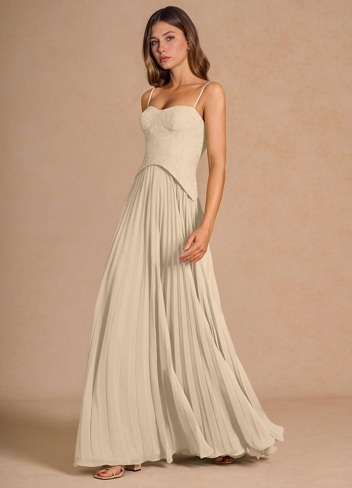 Daphine Champagne Maxi Dress Ready to Ship | Azazie Daphine Champagne Maxi Dress Ready to Ship | Azazie