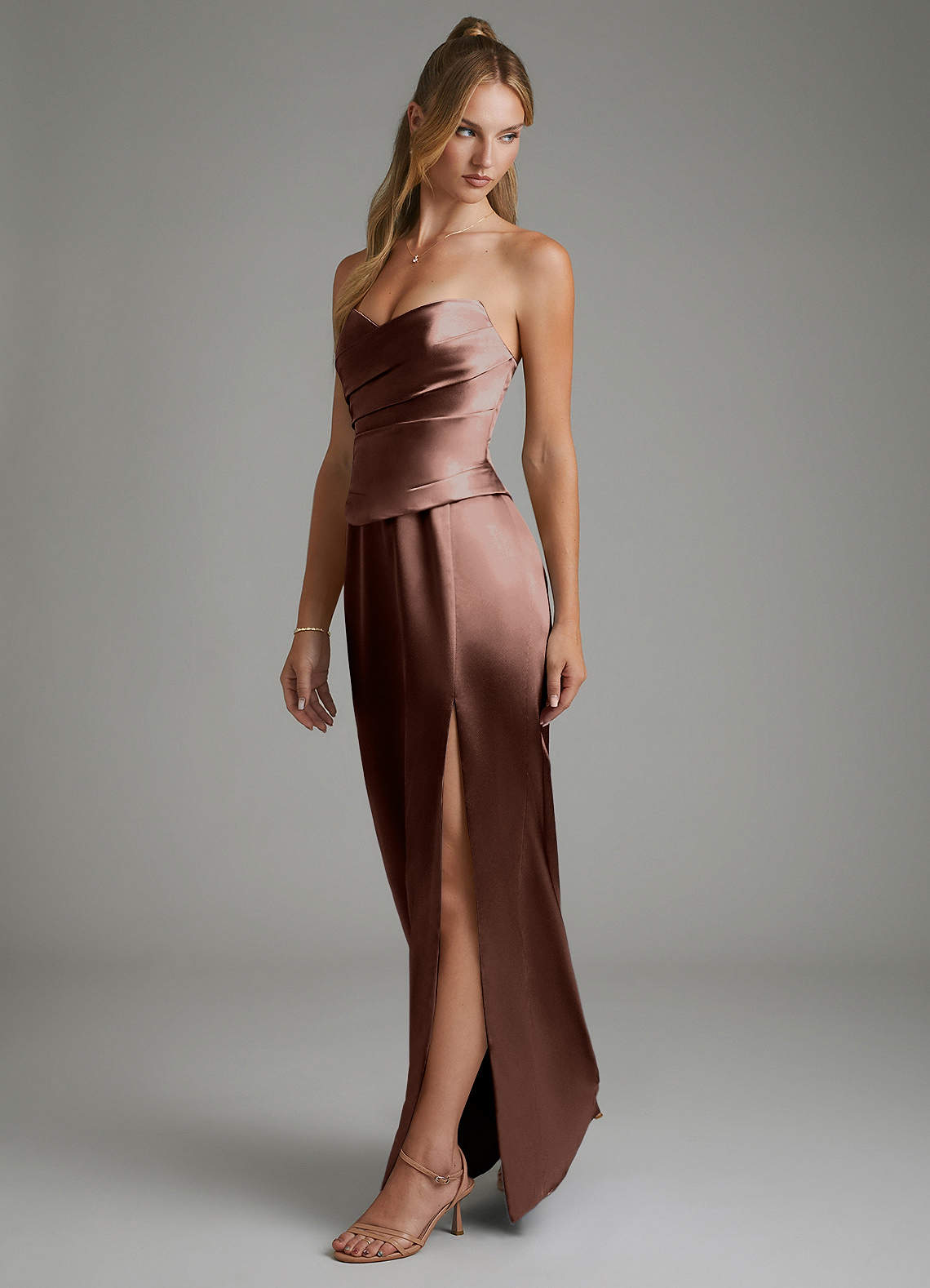bridesmaid dresses logan Azazie Style:US16W Model is 59 wearing bridal2021 I.AM.GIA Corrine Lace Maxi