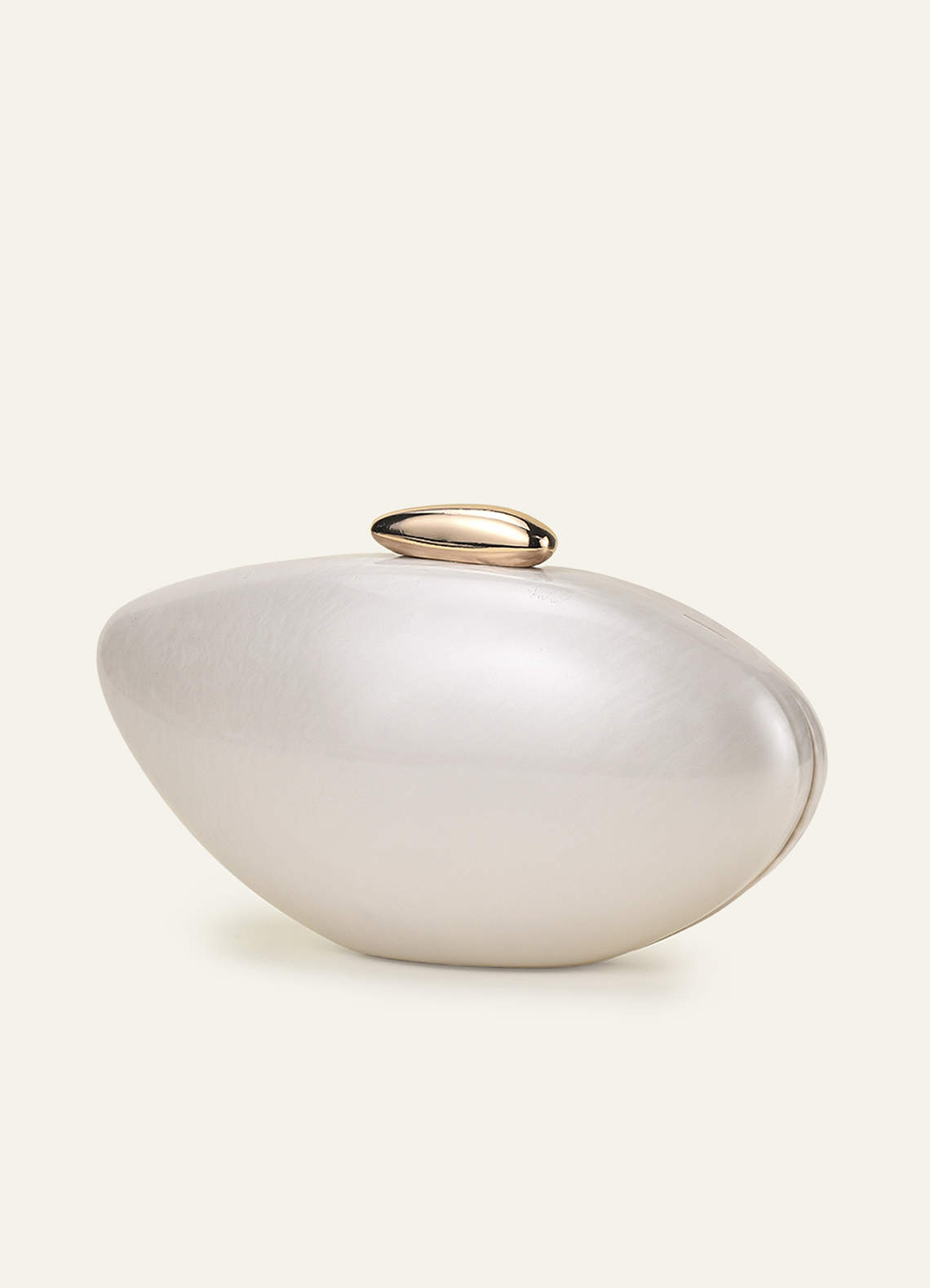 front Modern Marble Effect Acrylic Clutch Bag