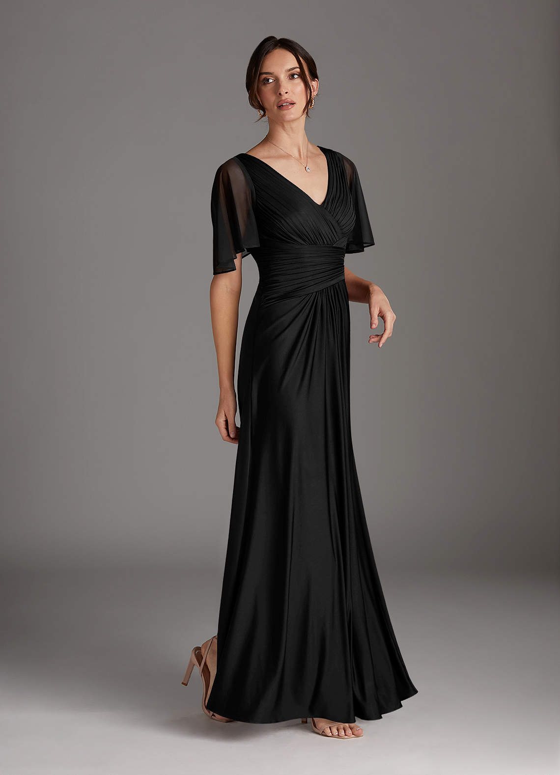 jersey dress sale Clearance Sale Stretch Luxe Jersey Dress by Cinderella Divine -CD943CL