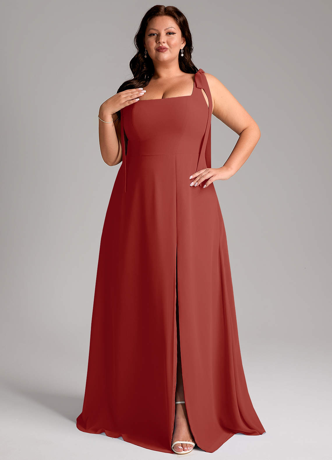 Body Shape Dresses For Big Bust And Tummy Azazie Plus Size A-Line Square Neck Floor- Body Shape Dresses For Big Bust And Tummy Azazie Plus Size A-Line Square Neck Floor-