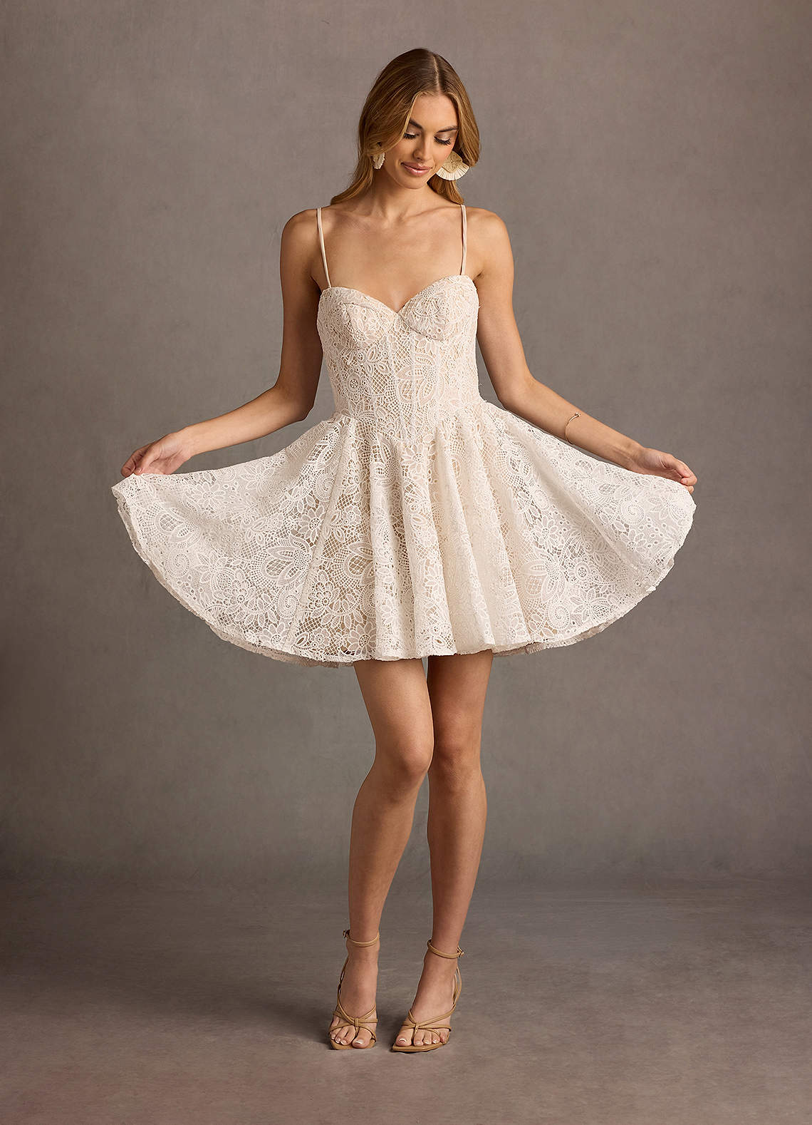 ELYZA MINI DRESS WHITE main image 1
