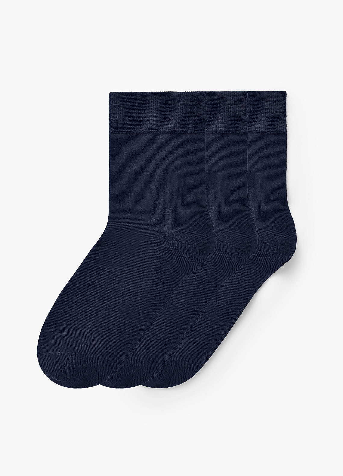 front Odor-Resistant Short Crew Dress Socks 3 Pack