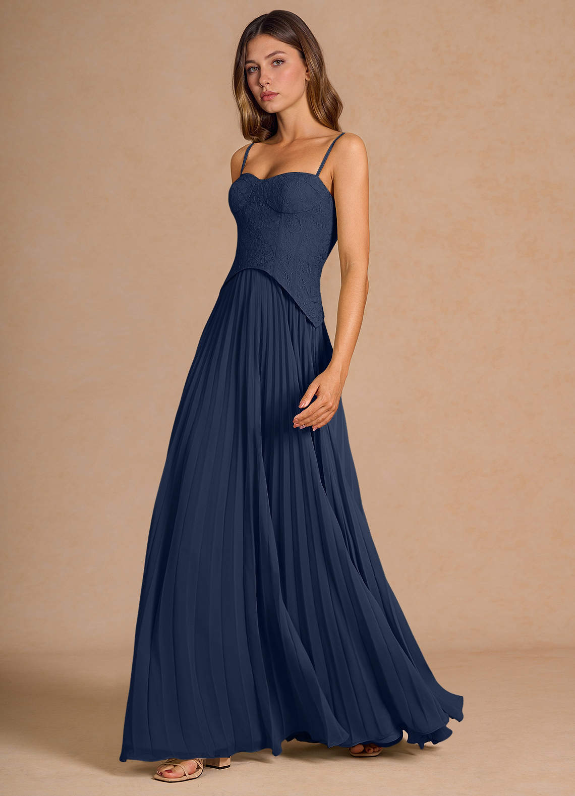 Daphine Navy Maxi Dress | Azazie