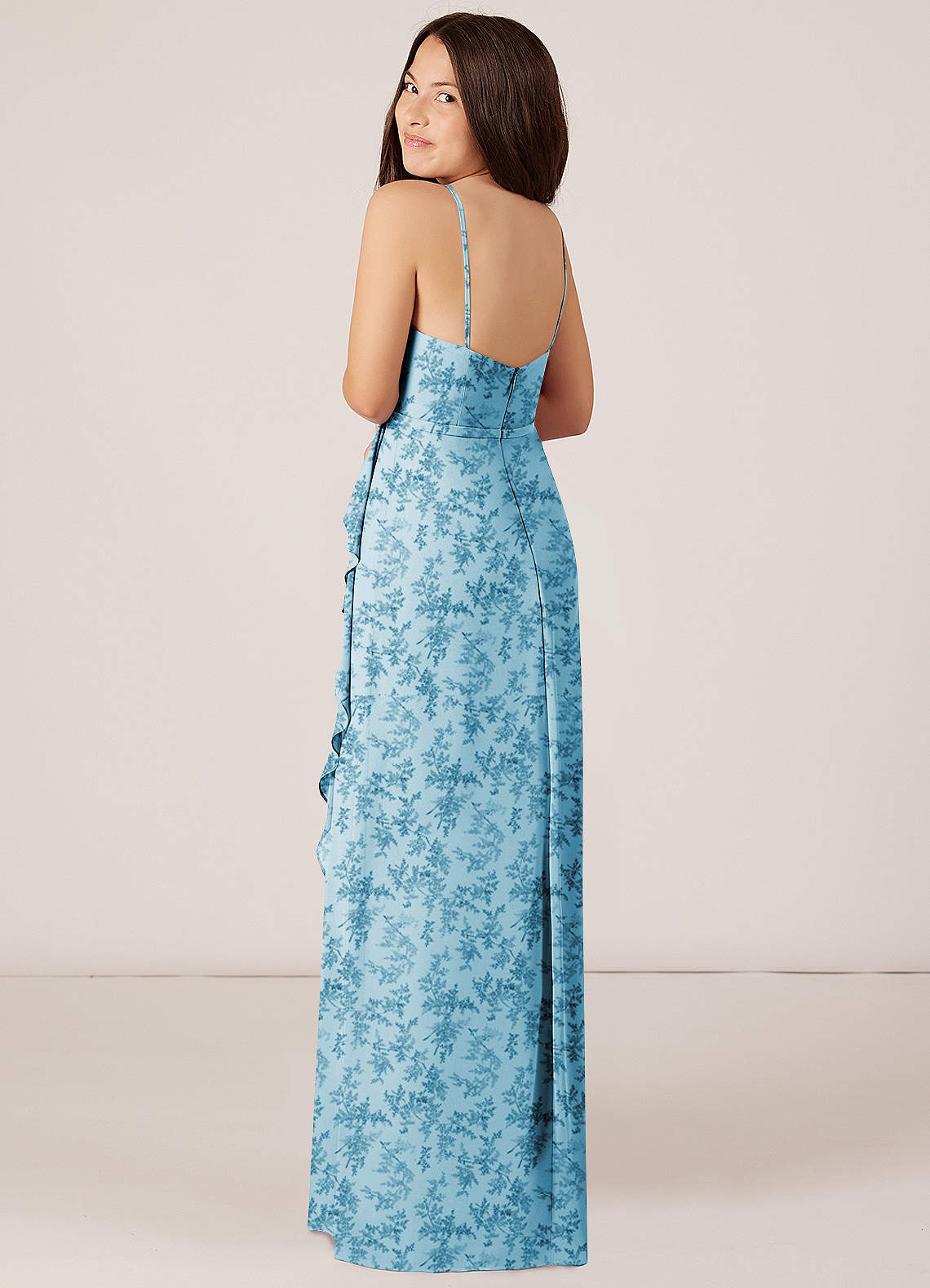 sewing patterns for junior bridesmaid dresses Azazie Kaylee Dress in Blue Fern Floral Say hello to Bibiane global-created_at-1970-01-01 00:00:00 +0100 PH5 Lydia Wavy Asymmetric size:6