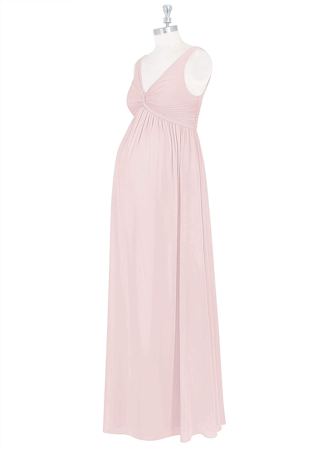 Azazie Yetta Blushing Pink Maternity Bridesmaid Dresses Azazie