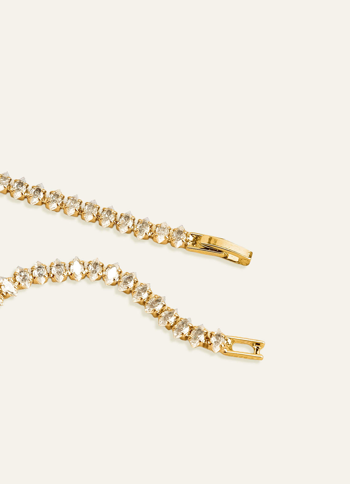 front Crystal Tennis Bracelet