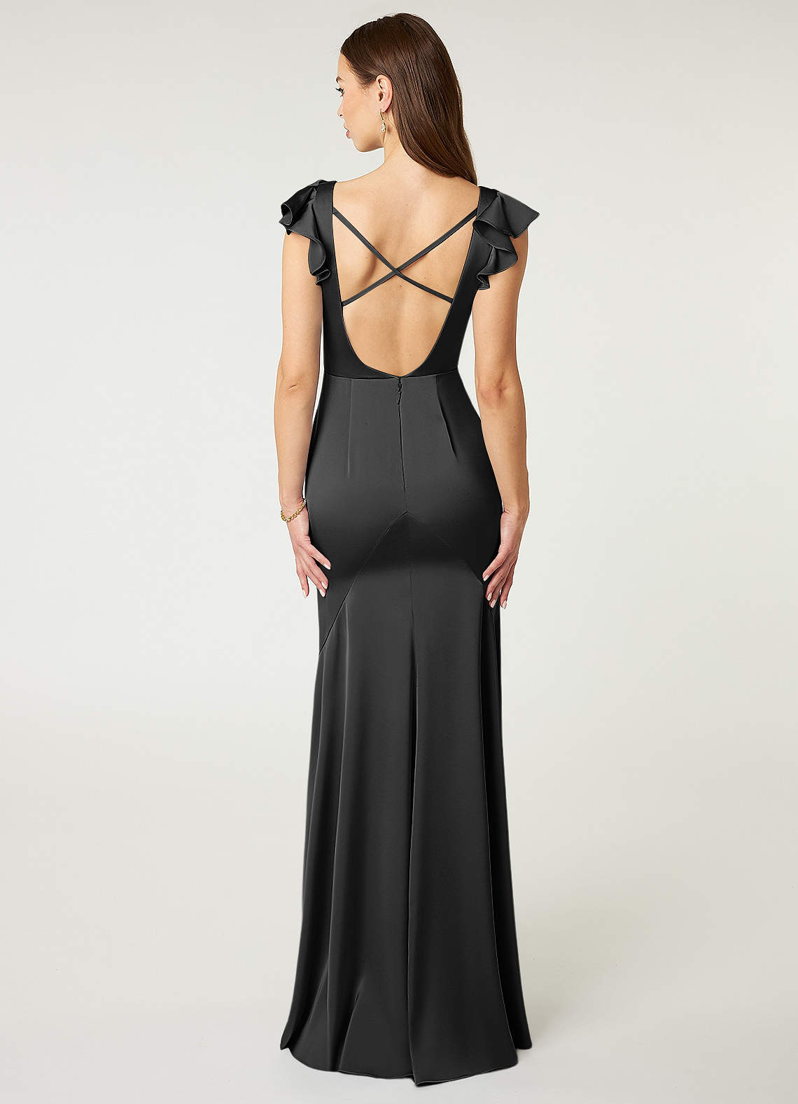 Backless Black Bridesmaid Dresses