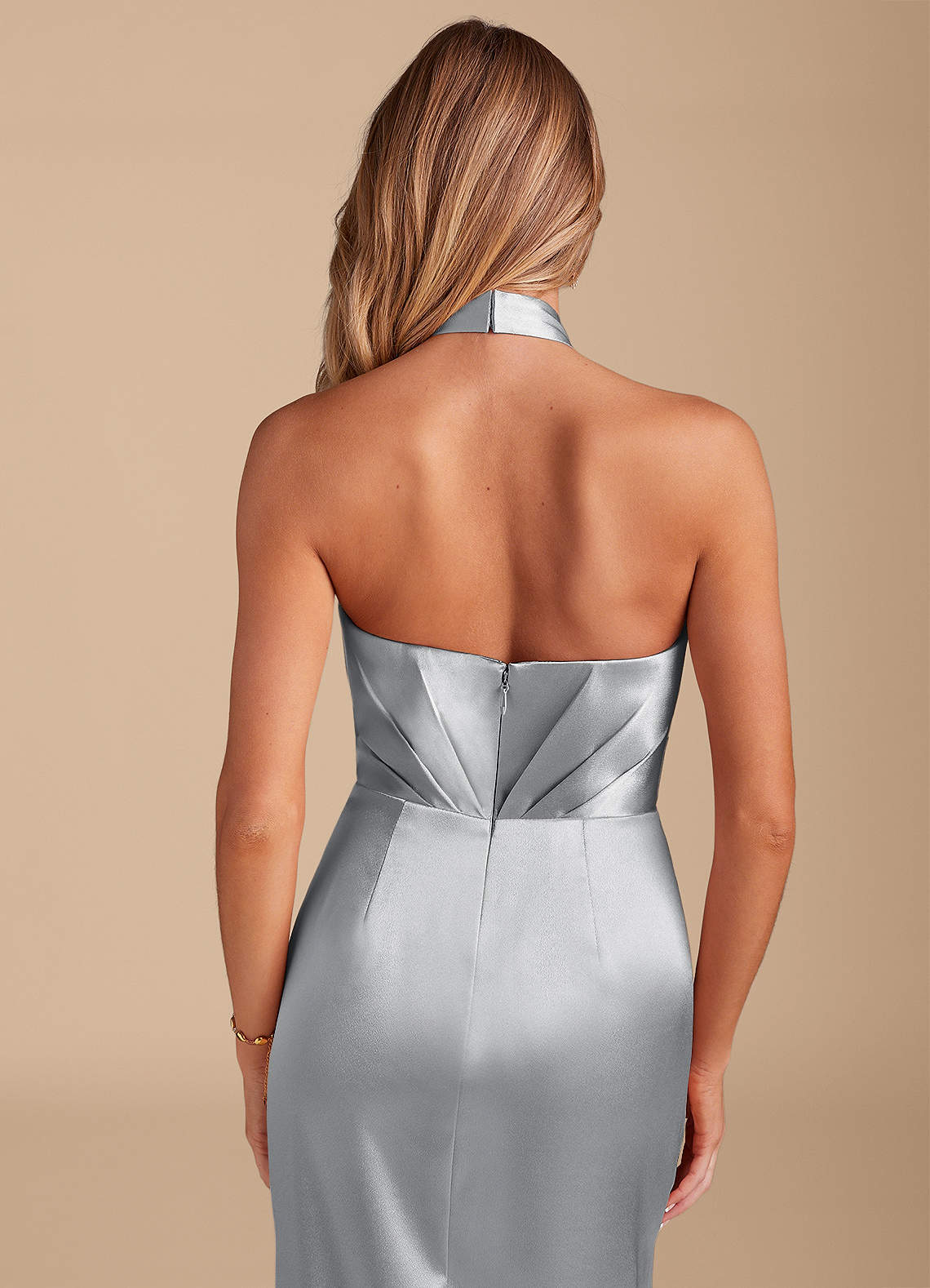 silver satin bodycon dress Azazie Zaya Color:As picture(Red) Pale Purple Bridesmaid Dresses 