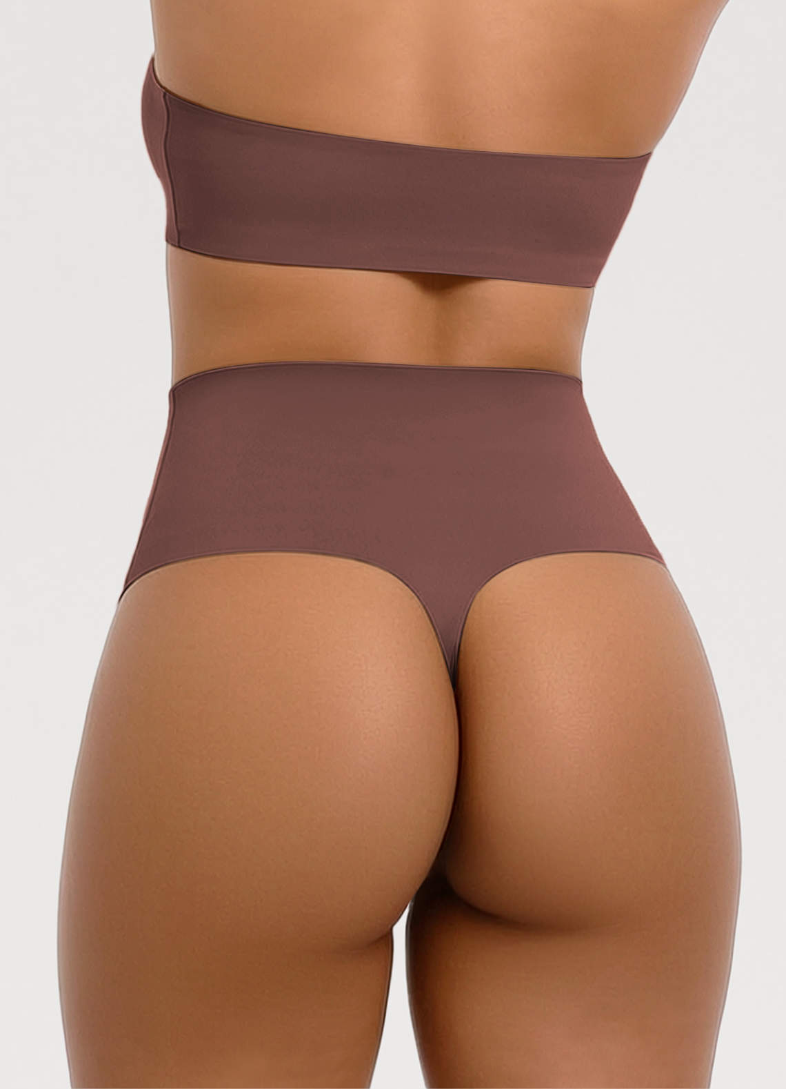 front X-Shaped Tummy Control High Waist Stretch Shaping Thong