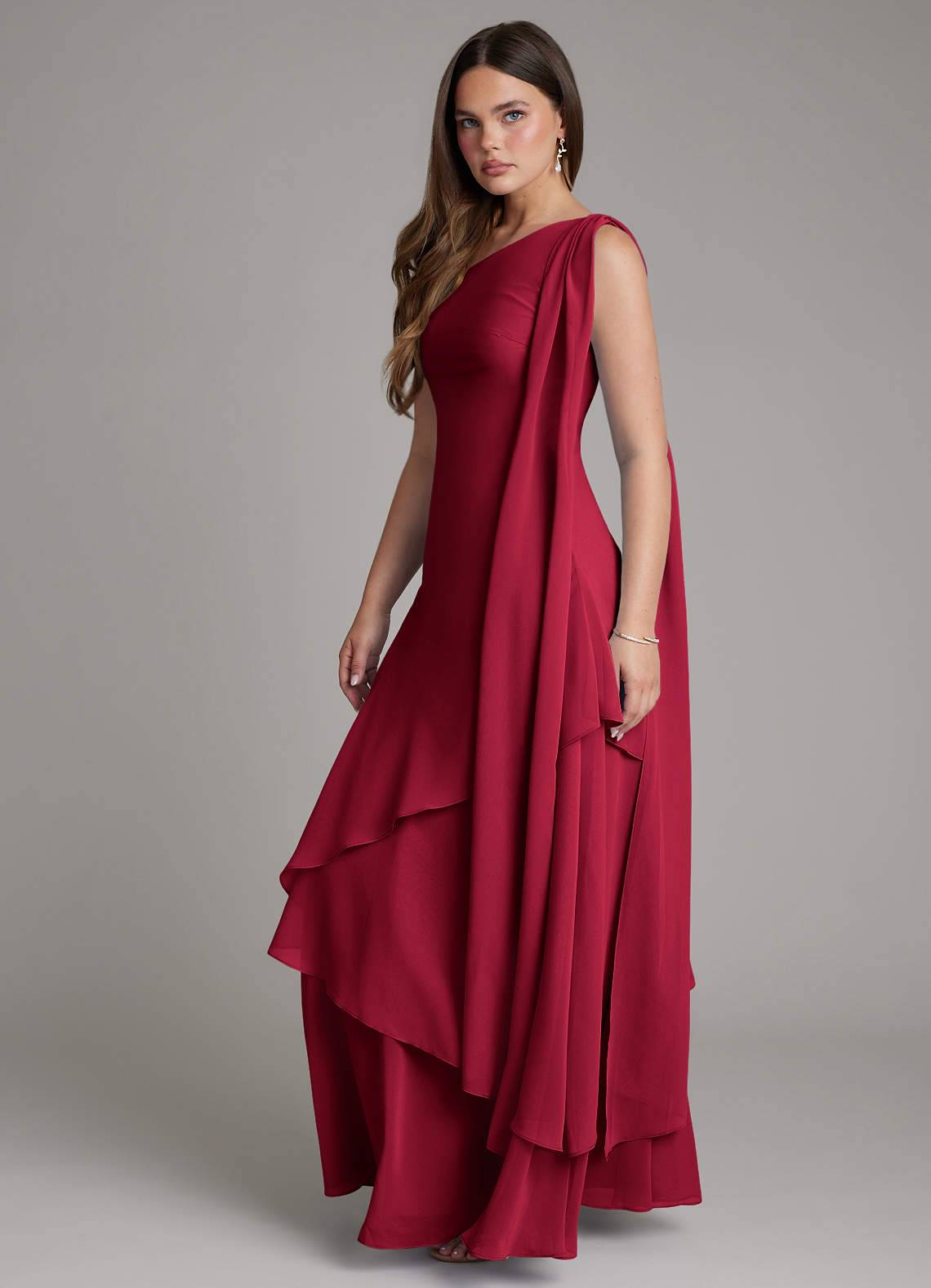 chiffon burgundy bridesmaid dresses Azazie A-Line One-Shoulder Floor-Length US Size:US8-UK12-EU38 28 Days Production Time Perfect for your prom DC Cowboy Boots —