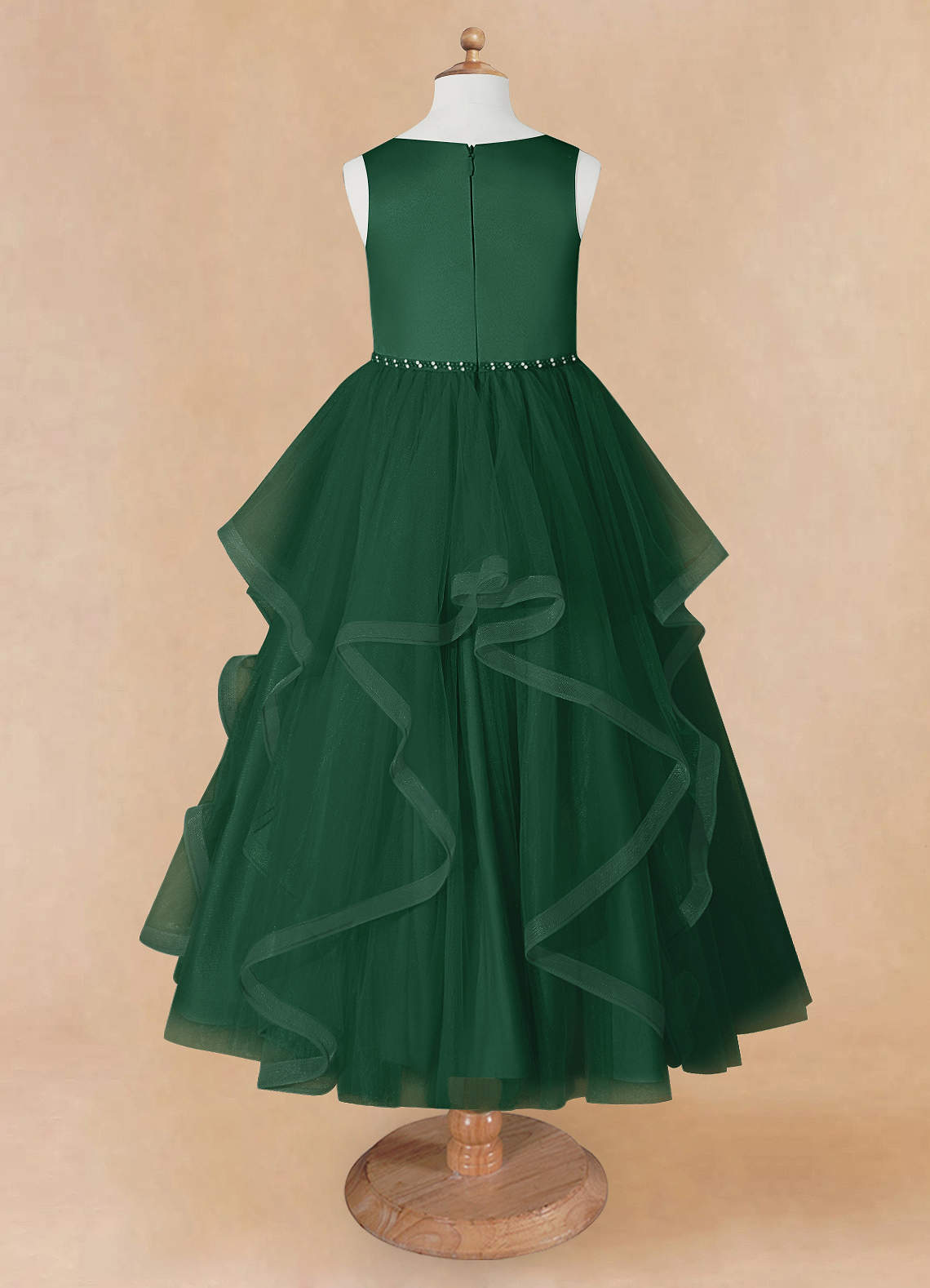 what color suit goes with dark green dress Cressida Tulle Maxi Dress