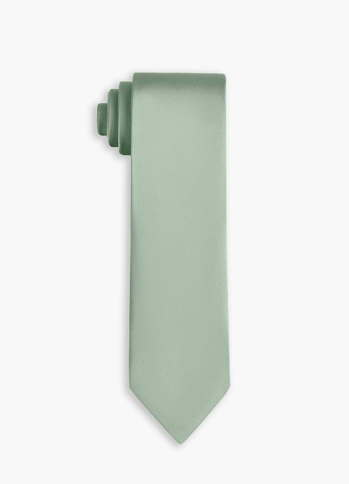 front Stretch Satin Wide Tie