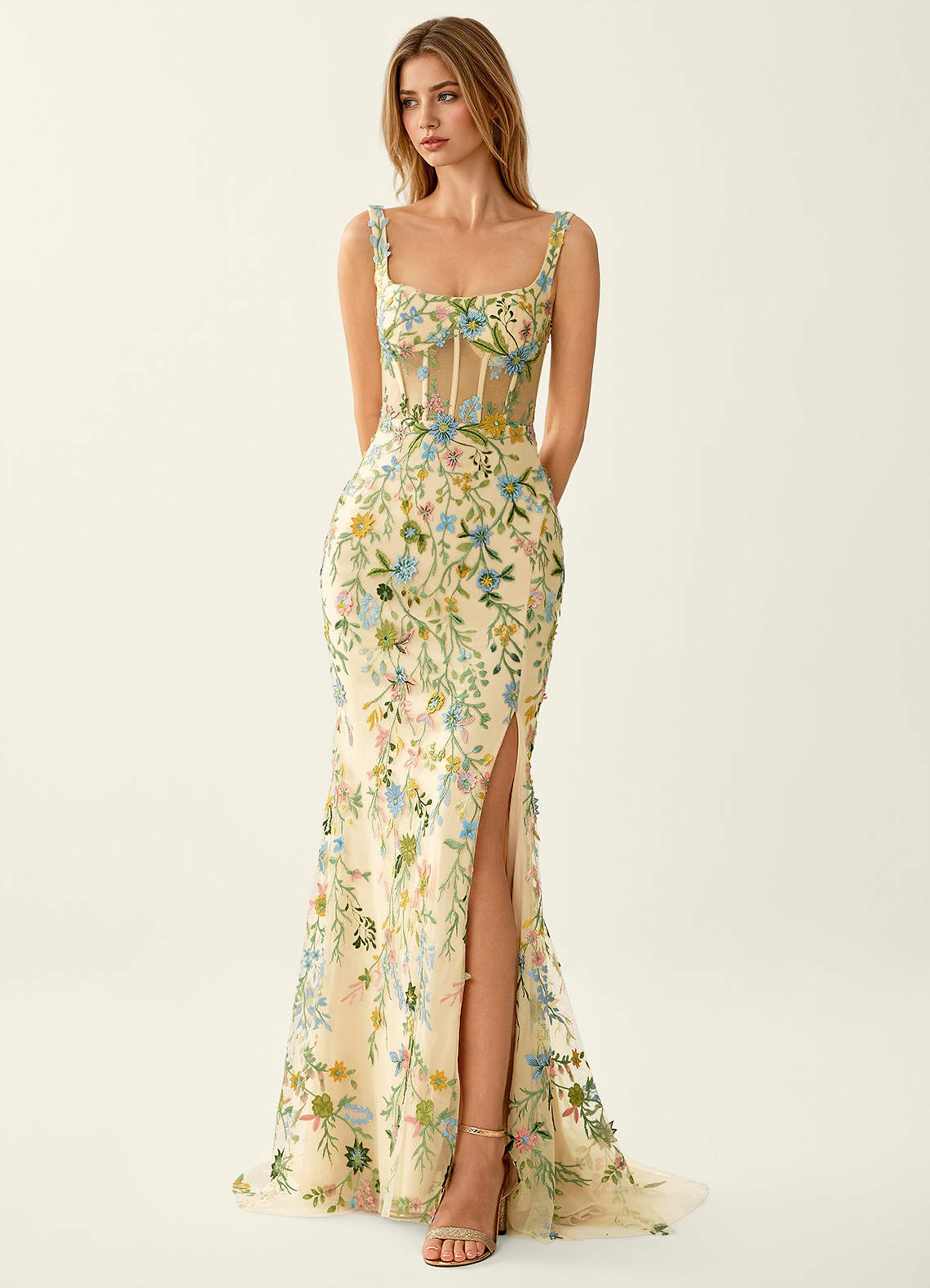 sorbet lace dress 'Ilayda' Sorbet Embroidered Floral Lace Mini Dress