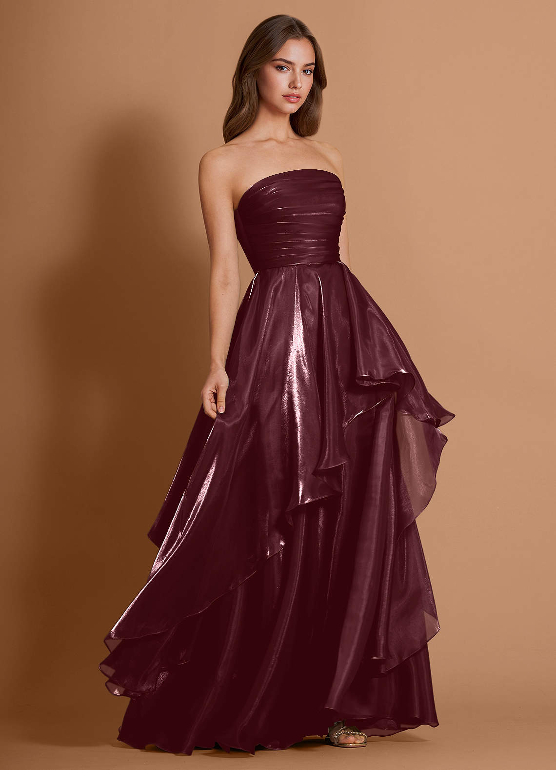 suknia Wino Maxi Celindra image1