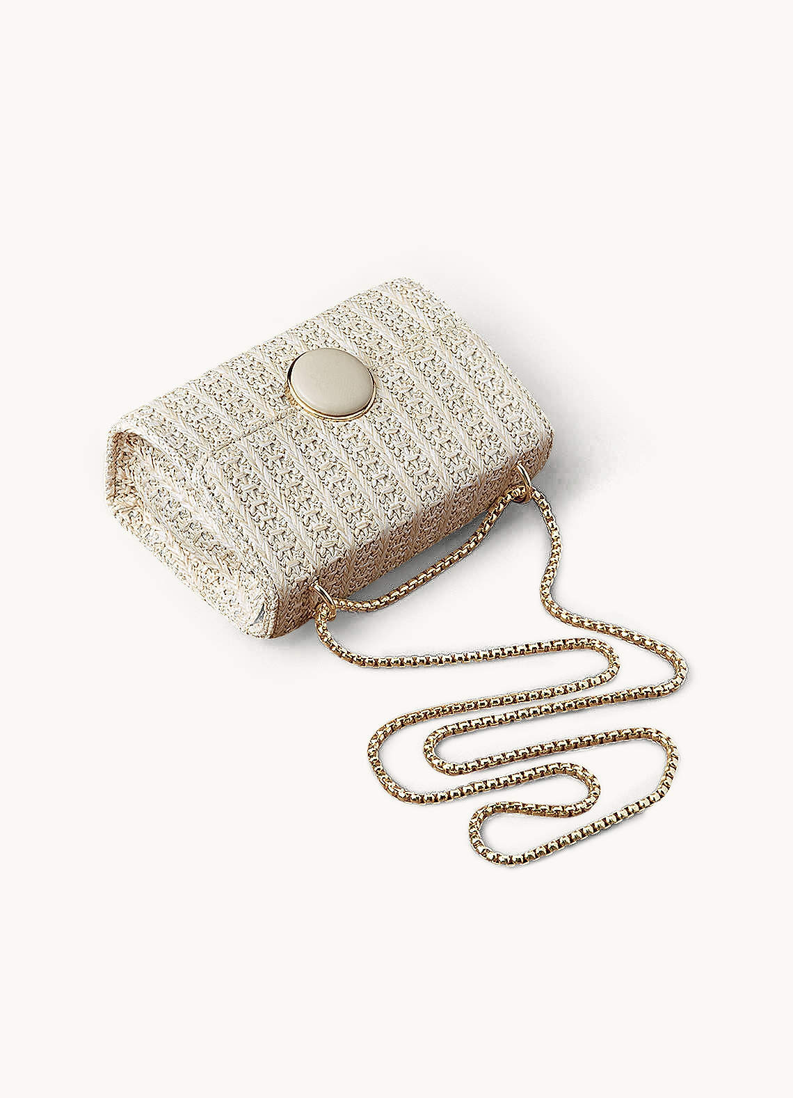 front Straw Weaving Crossbody Bag