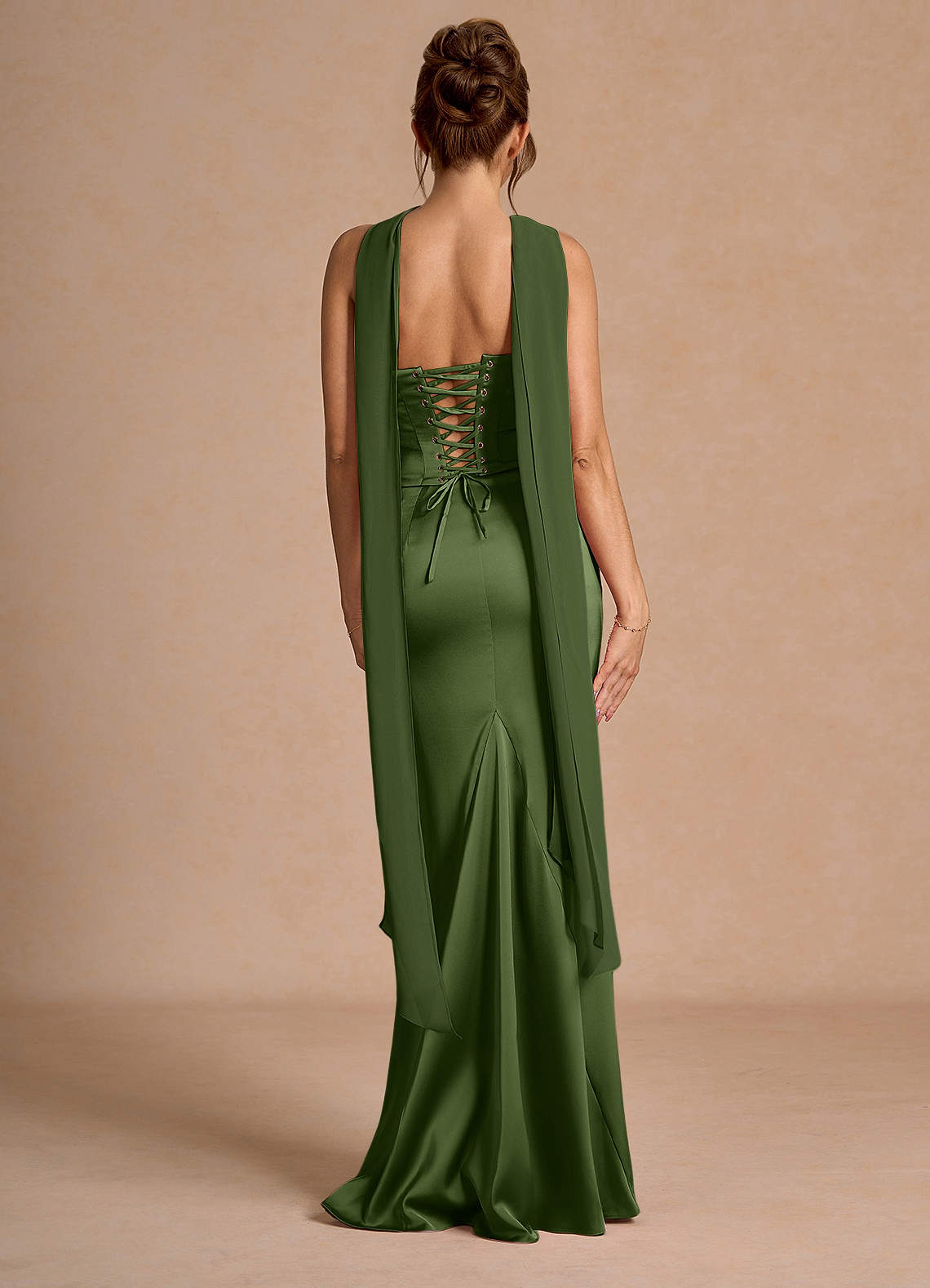 Sorrel Olive Green Corset Two-Piece Sets Sorrel Olive Green Corset Two-Piece Sets