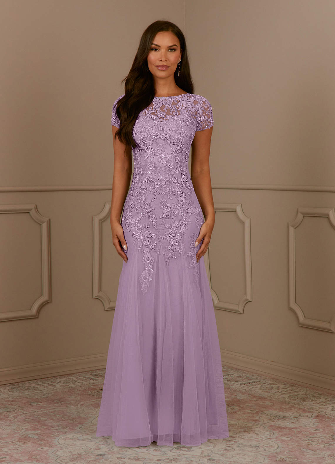 Azazie Laurie Wisteria Mermaid Scoop Sequins Tulle Dress Ready to Ship | Azazie Azazie Laurie Wisteria Mermaid Scoop Sequins Tulle Dress Ready to Ship | Azazie