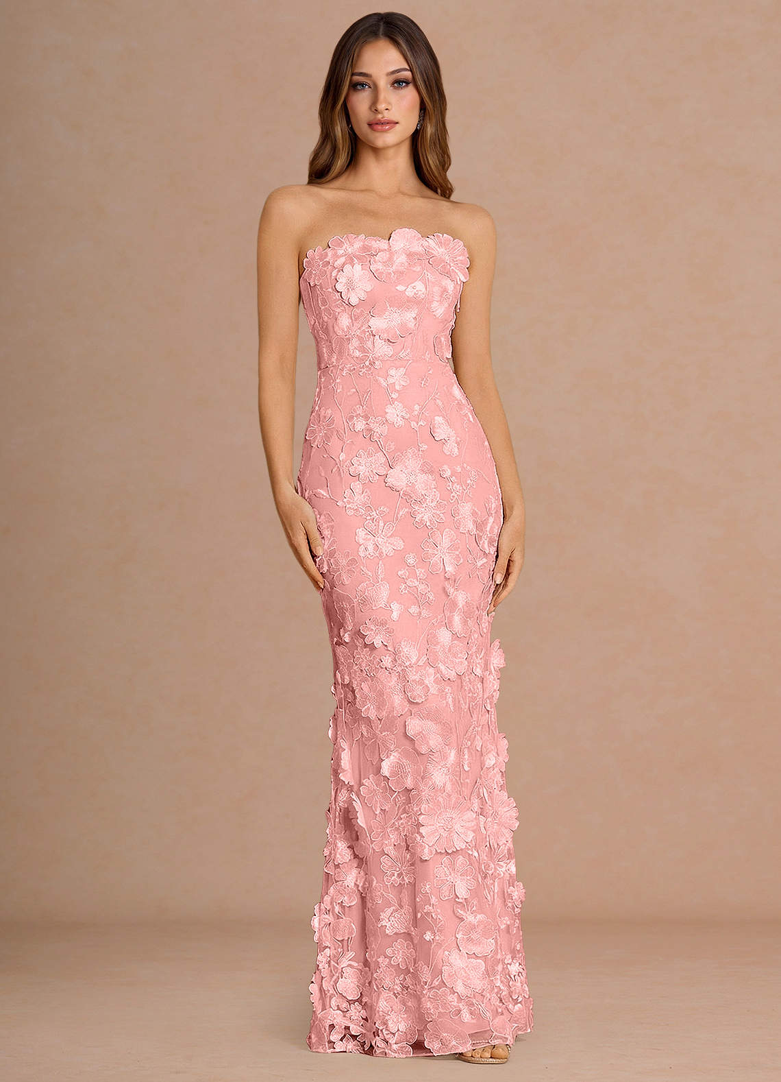 diva pink lace floral maxi dress Lace Floral Maxi Dress for Women