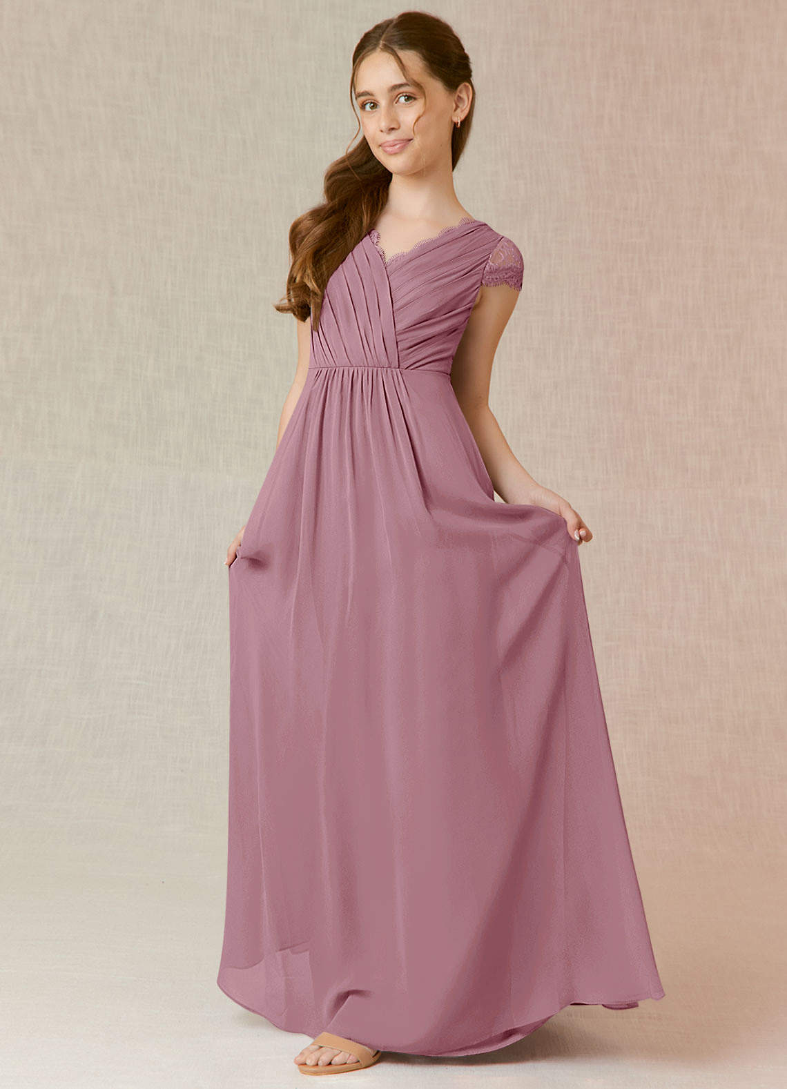 Junior bridesmaid dresses on sale mauve