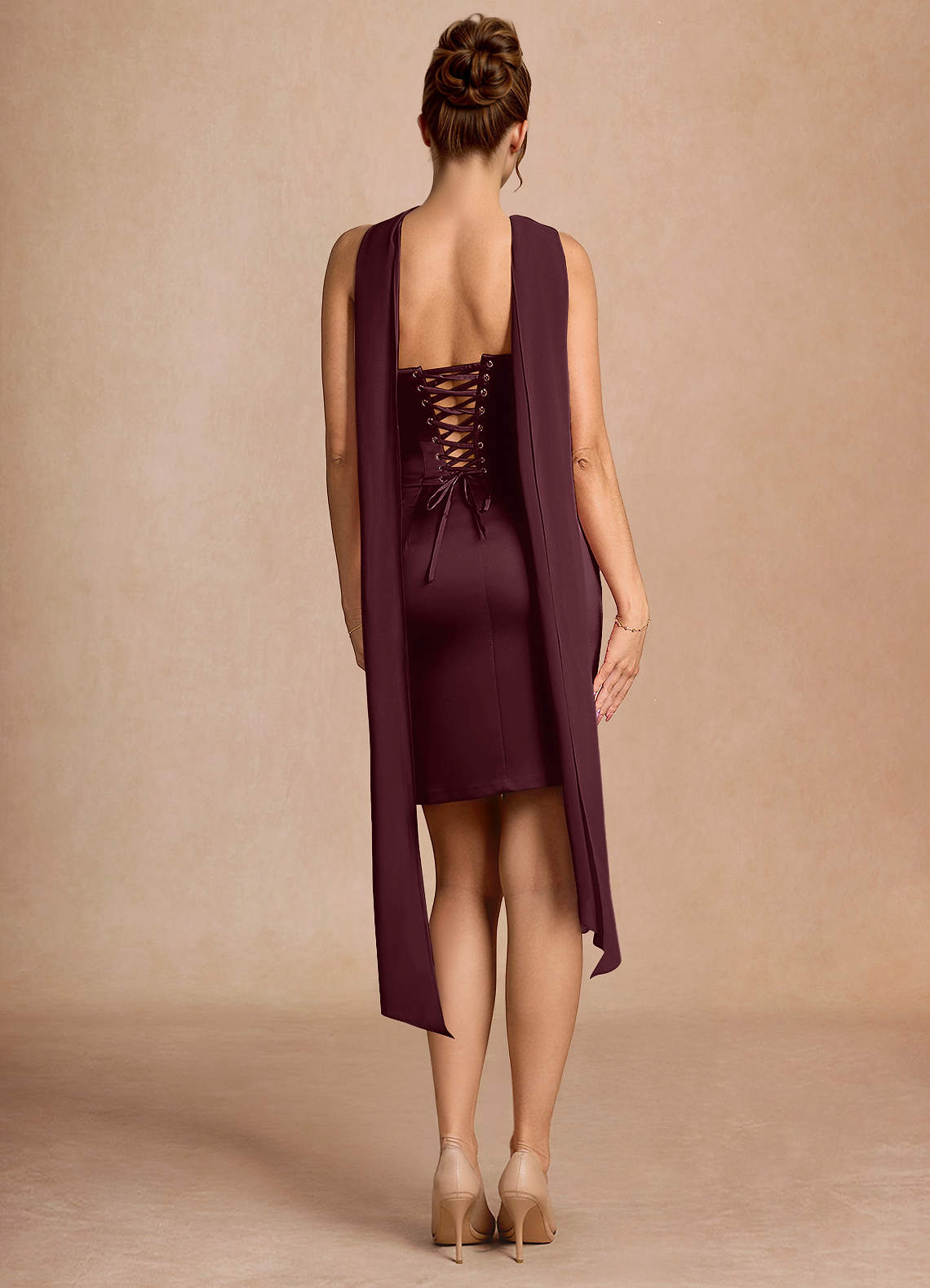 Sorrel Wine Mini Dress Ready to Ship | Azazie