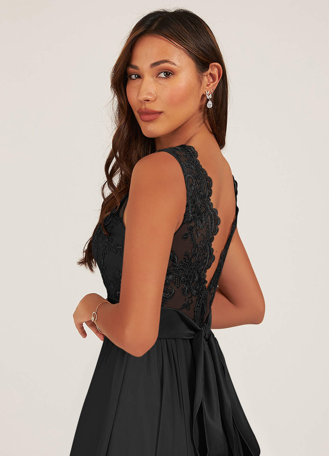 Azazie Gertrude Black Bridesmaid Dresses Azazie