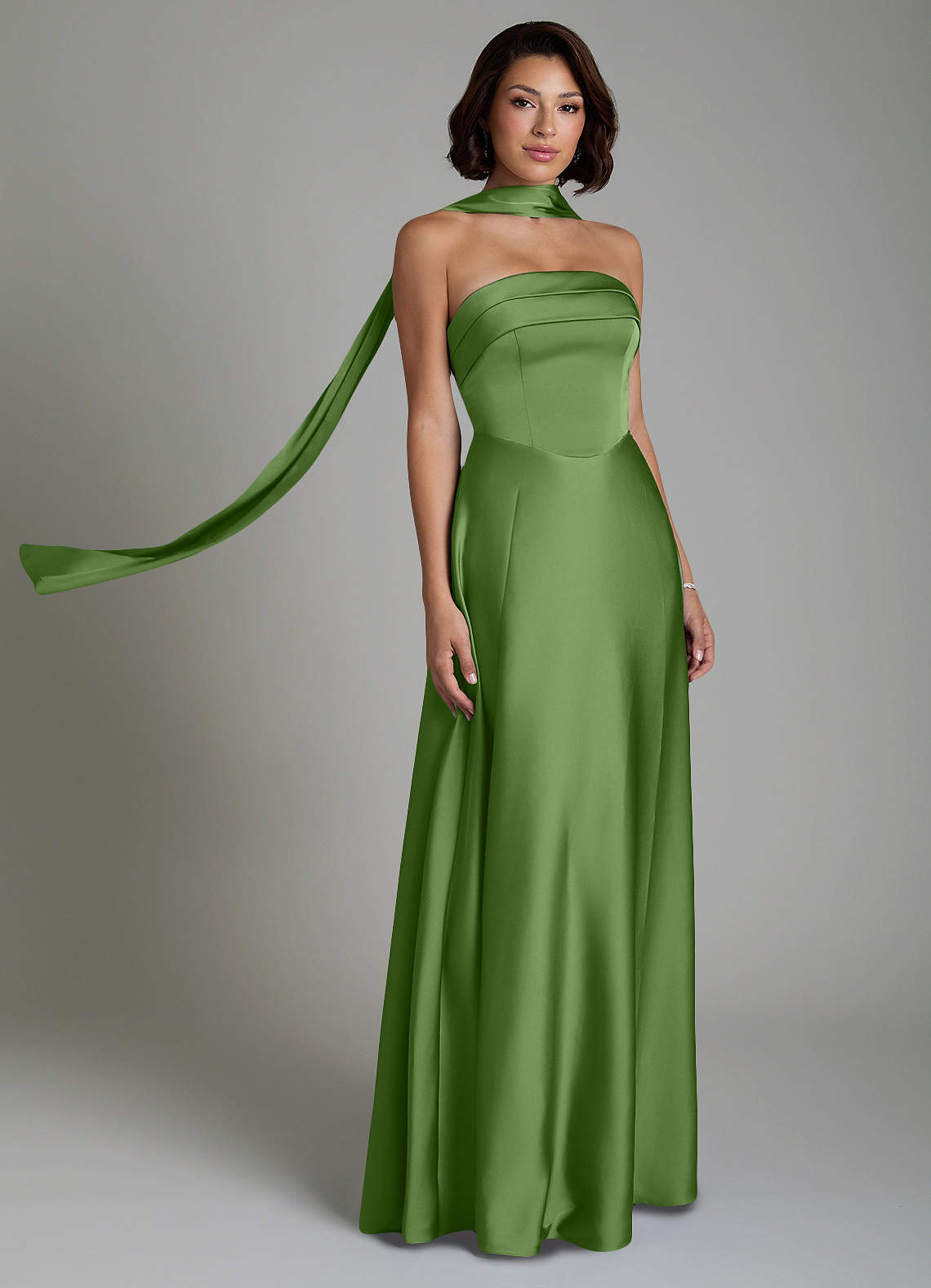 basil bridesmaid dress Azazie Odele elegant and luxurious size chart::size-chart The Light-Wash Denim Outfits Color:Beige Bisque Patent Faux Leather