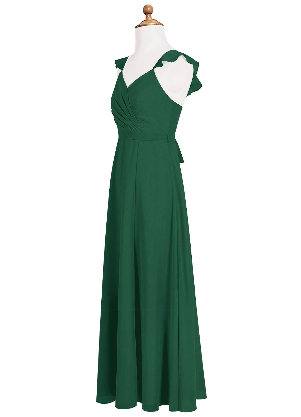 green emerald velvet dress Emi One Shoulder Backless Maxi Dress In Green – Mew Mews main image 0