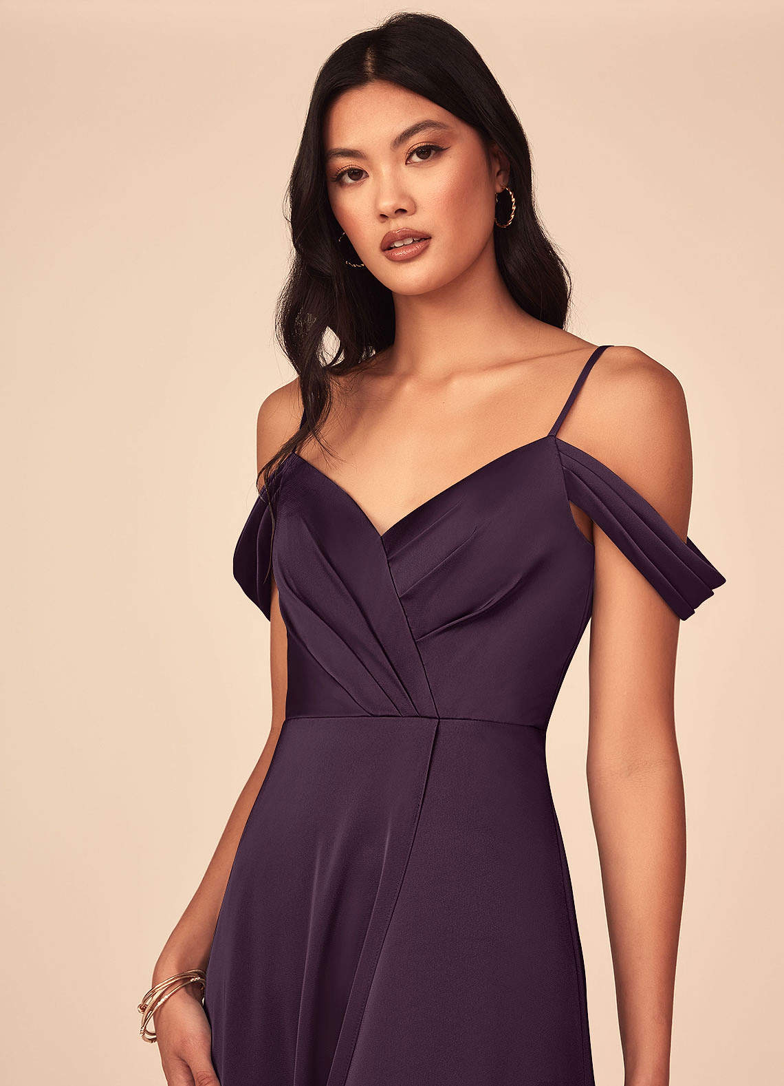 azazie ocean stretch satin dress Azazie Ocean