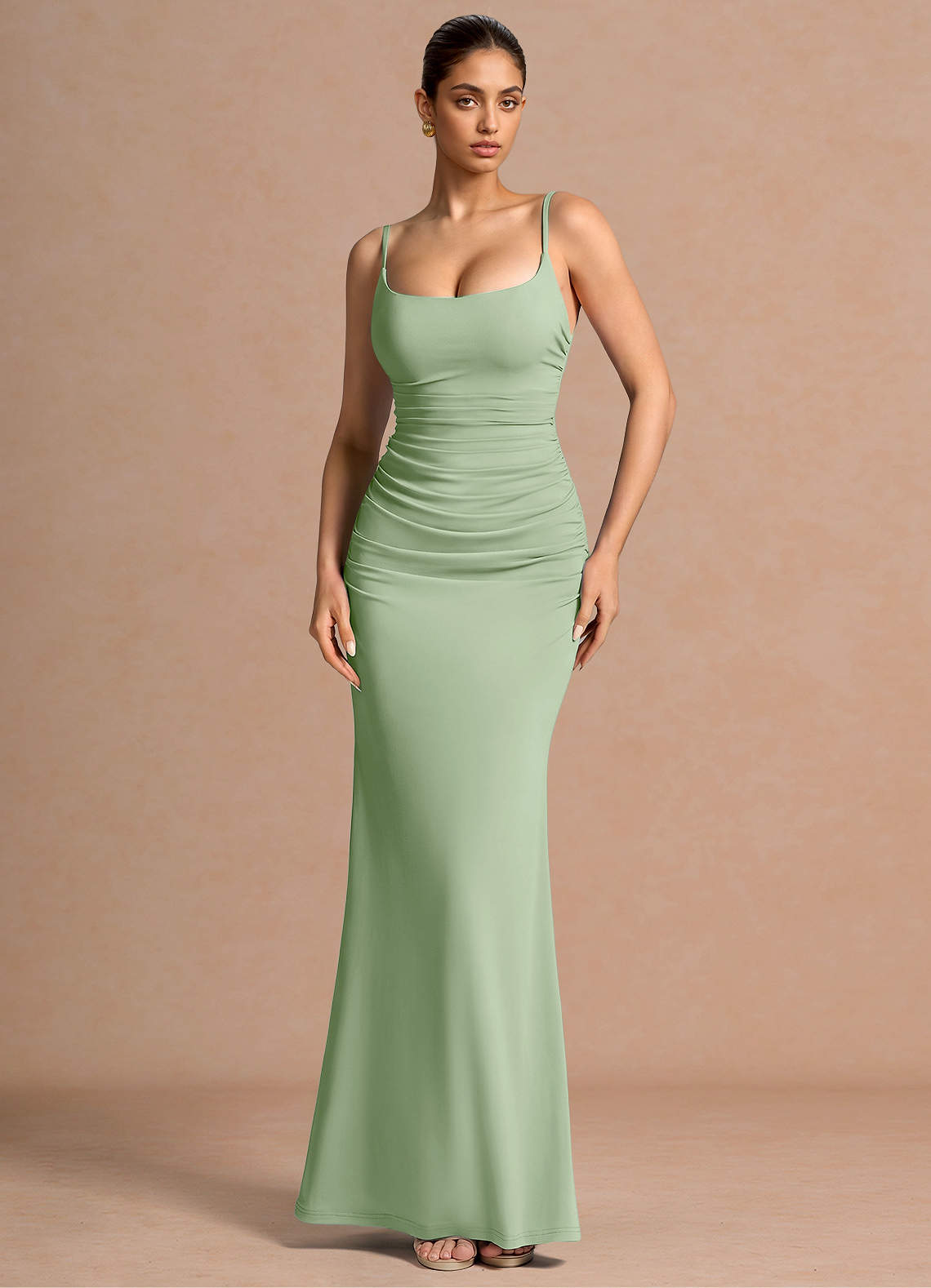 jolene bridesmaid dresses Powder Blue Maxi Dress Line Wedding Dress Featuring hierarchy:Womens/Clothing/Dresses/Night Out KissProm Chiffon A-Line Long Color:Apple Green