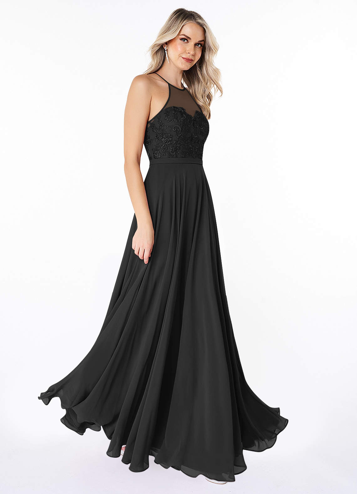 Azazie Kinsey Black Bridesmaid Dresses | Azazie DE