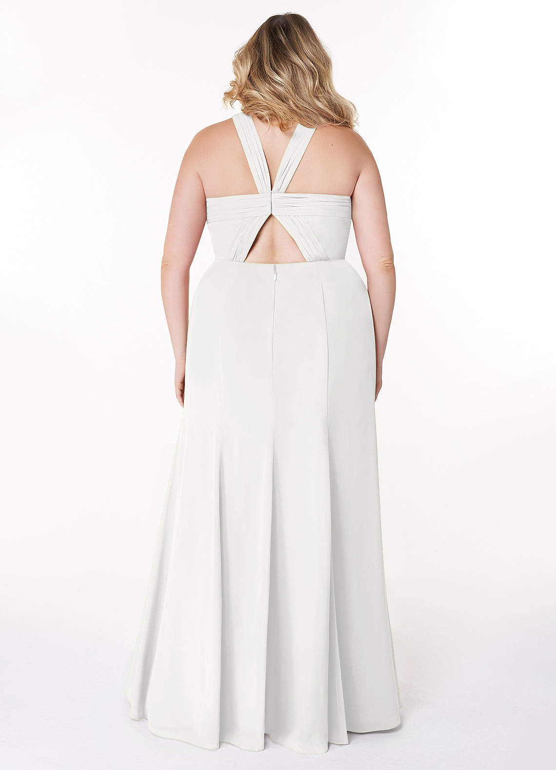 Azazie Rue Ready to Ship White Chiffon Bridesmaid Dresses